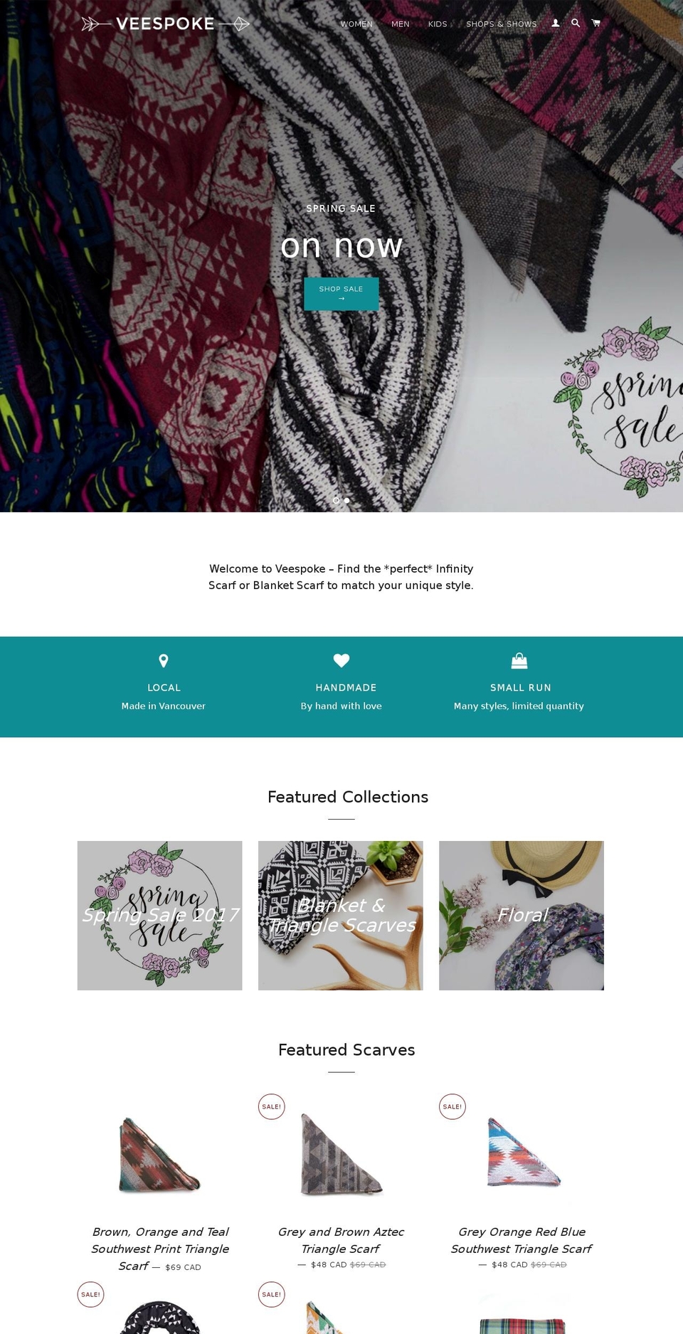 veespoke.com shopify website screenshot