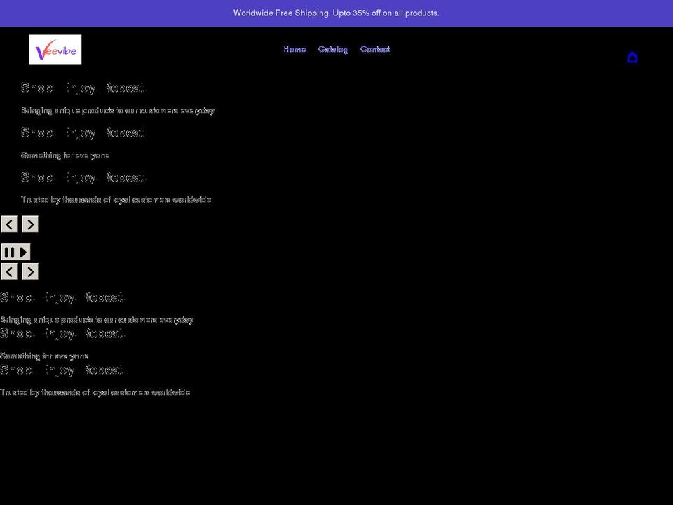 veevibe.com shopify website screenshot