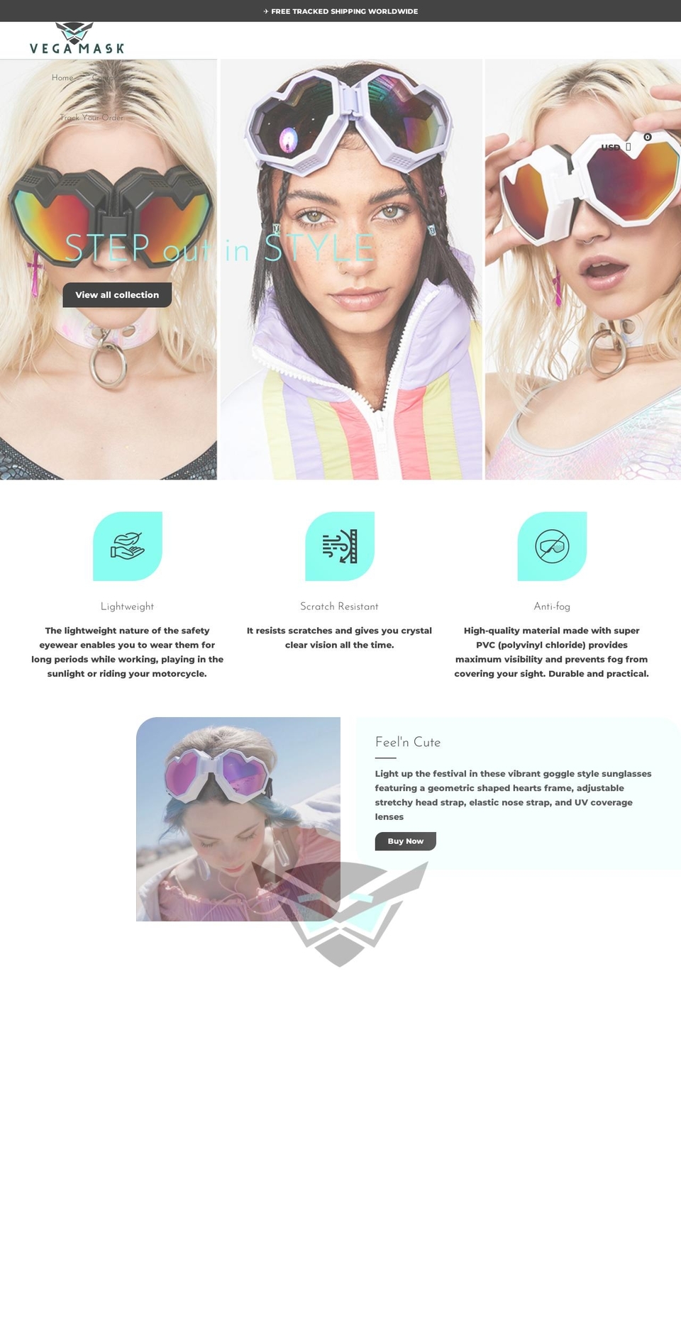 vegamask.com shopify website screenshot