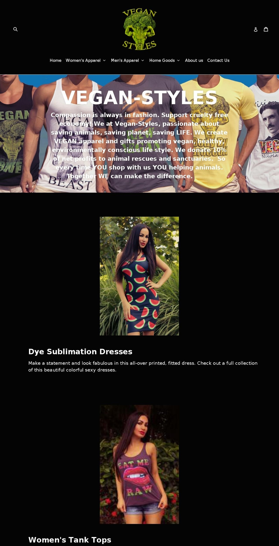vegan-styles.com — Shopify storefront screenshot