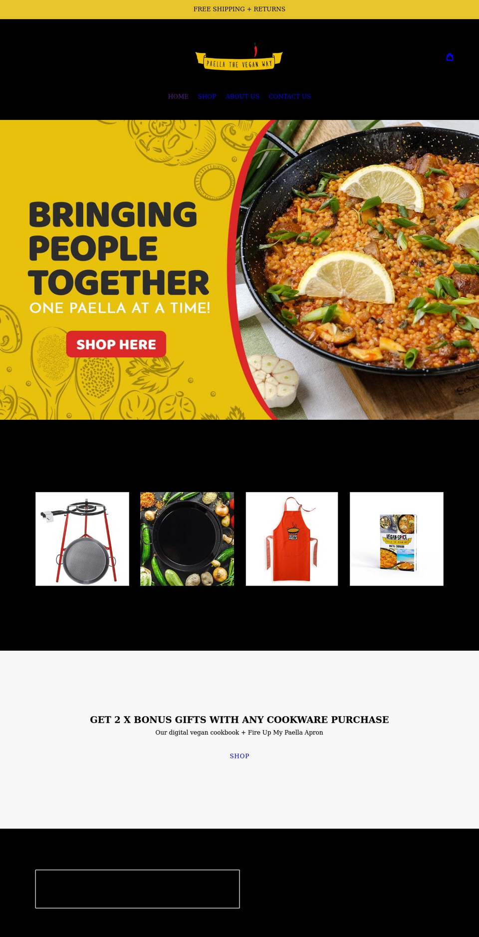 veganandspice.com shopify website screenshot