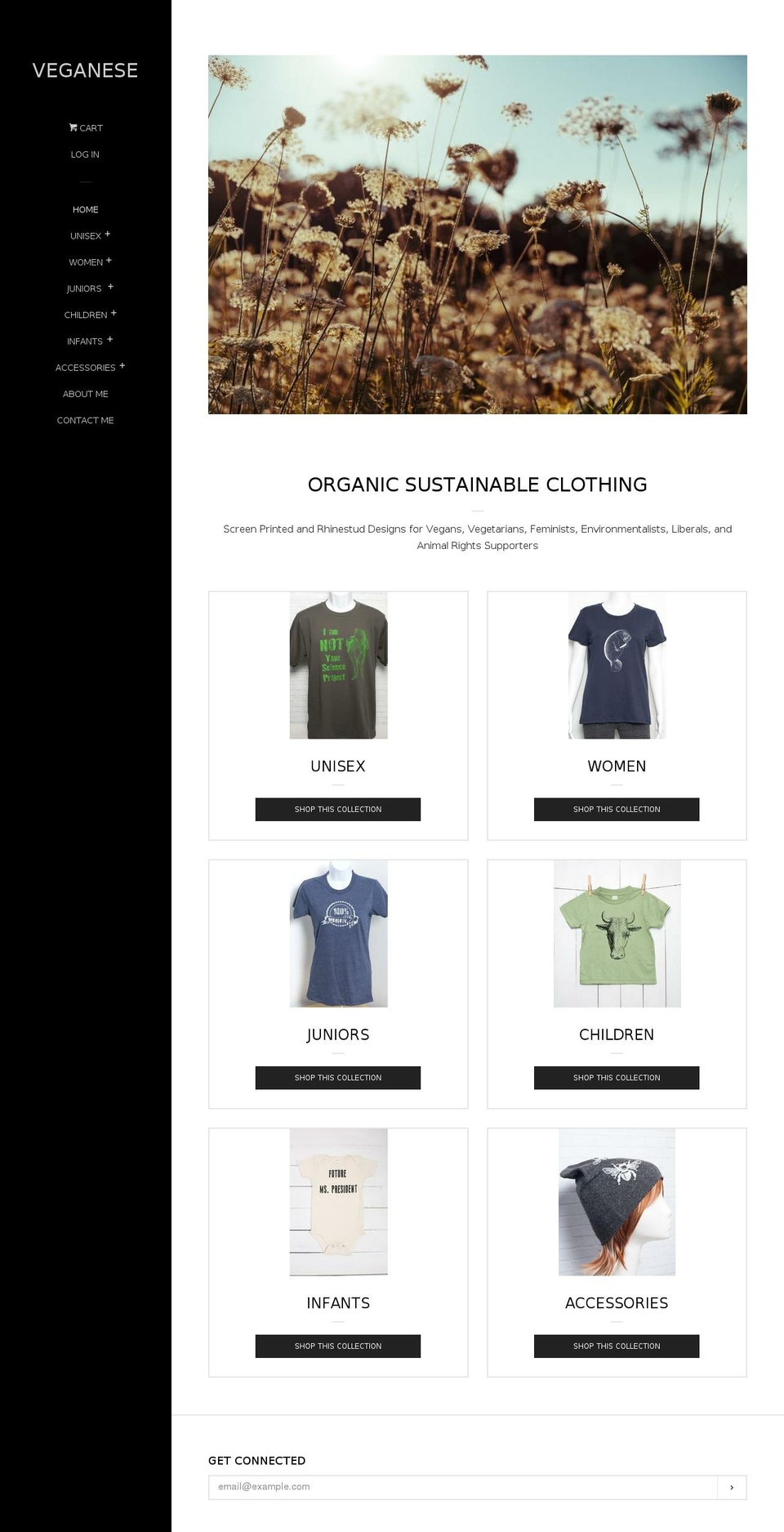 veganese.net shopify website screenshot