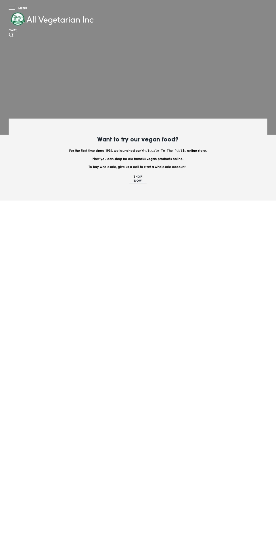 veganforall.com shopify website screenshot