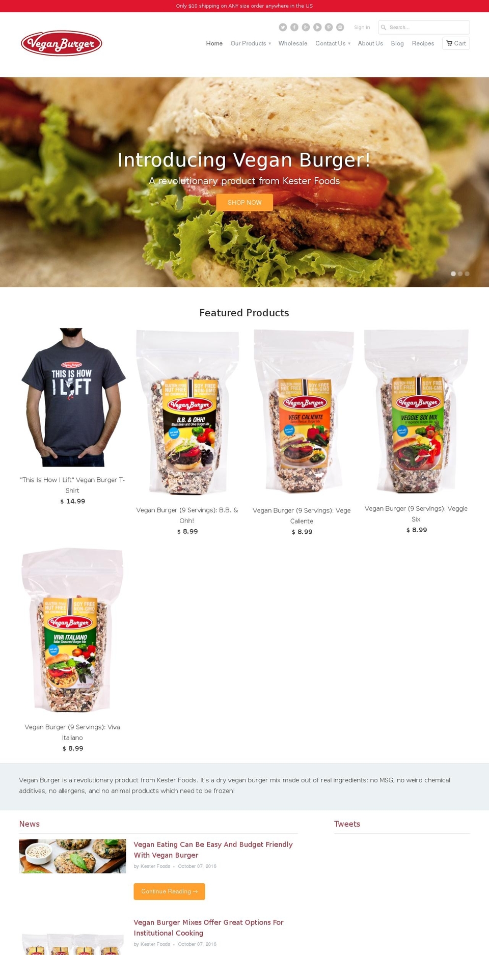 veganmixes.com shopify website screenshot