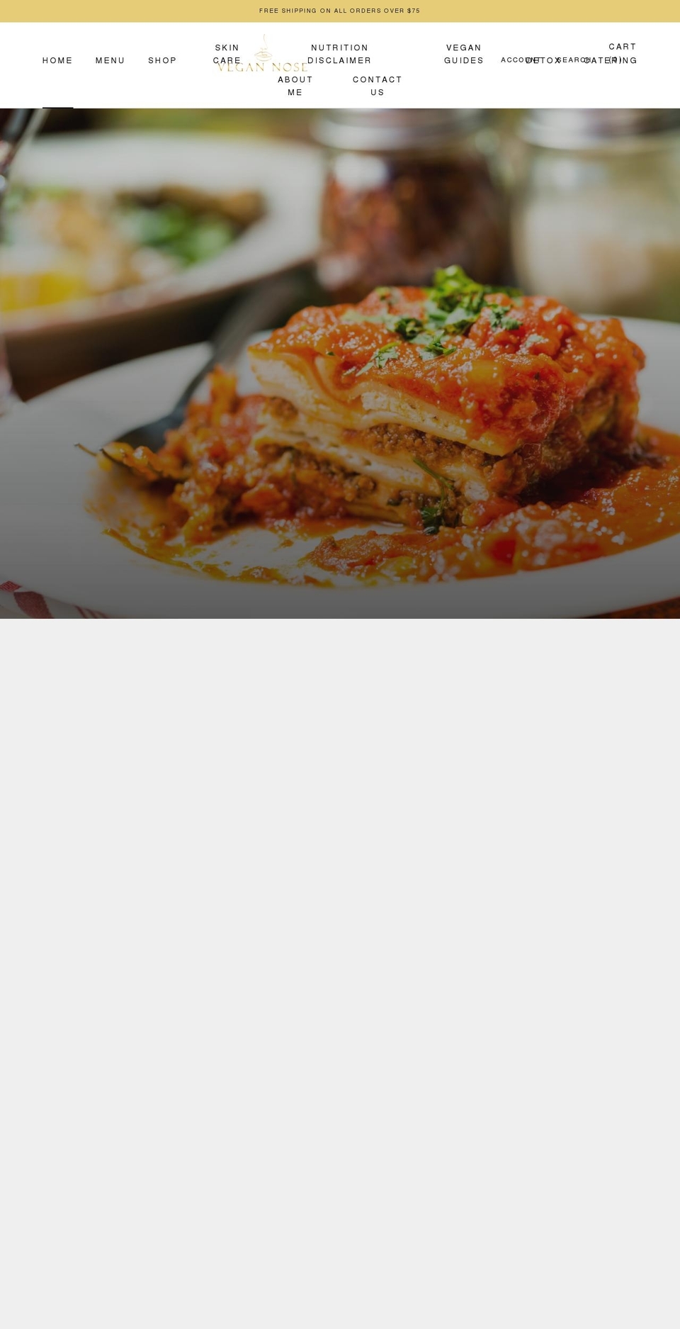 vegannose.com shopify website screenshot