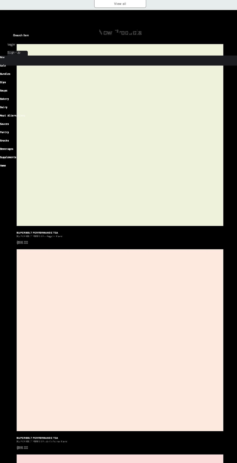 veganofoods.com shopify website screenshot