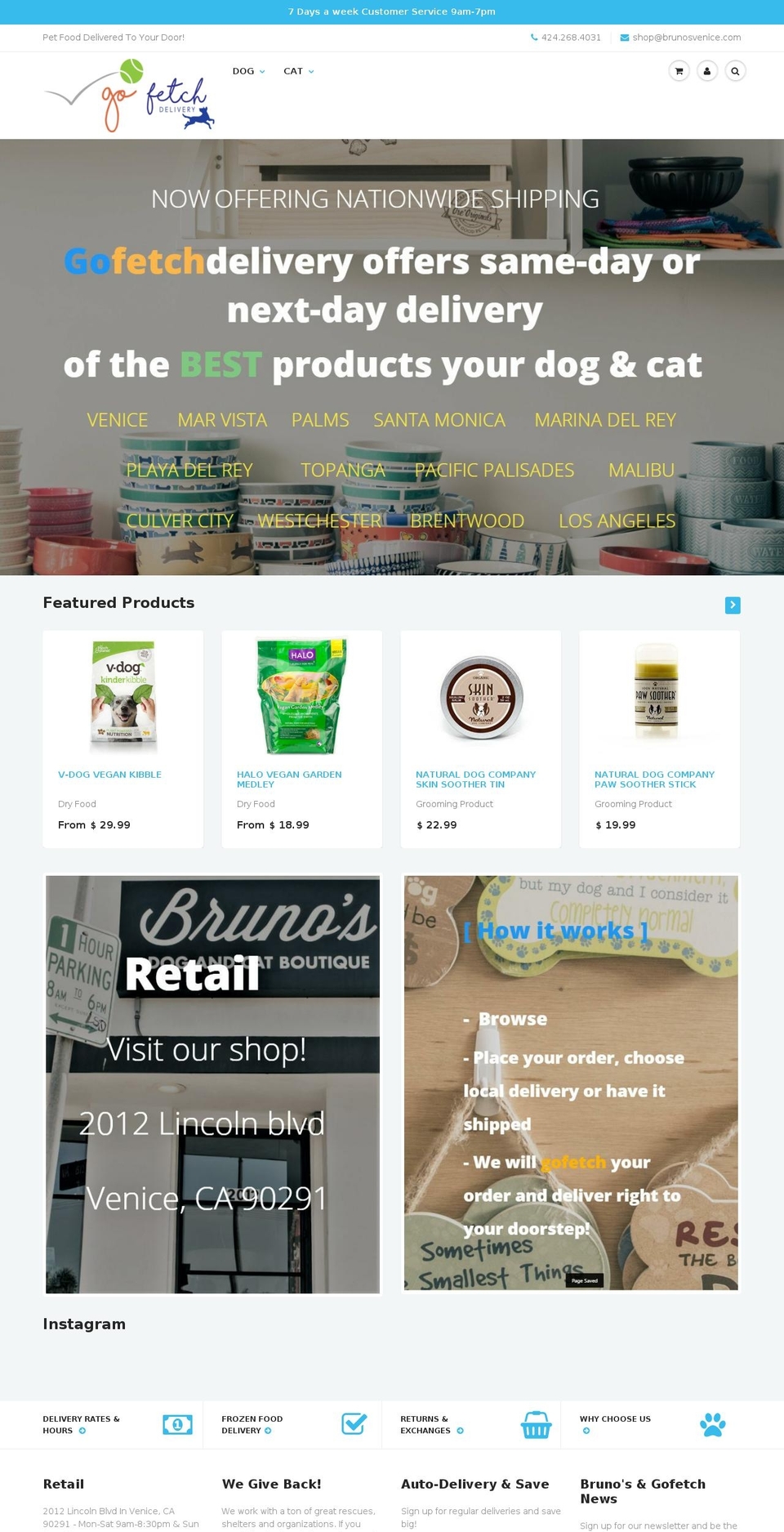 veganpaws.com shopify website screenshot