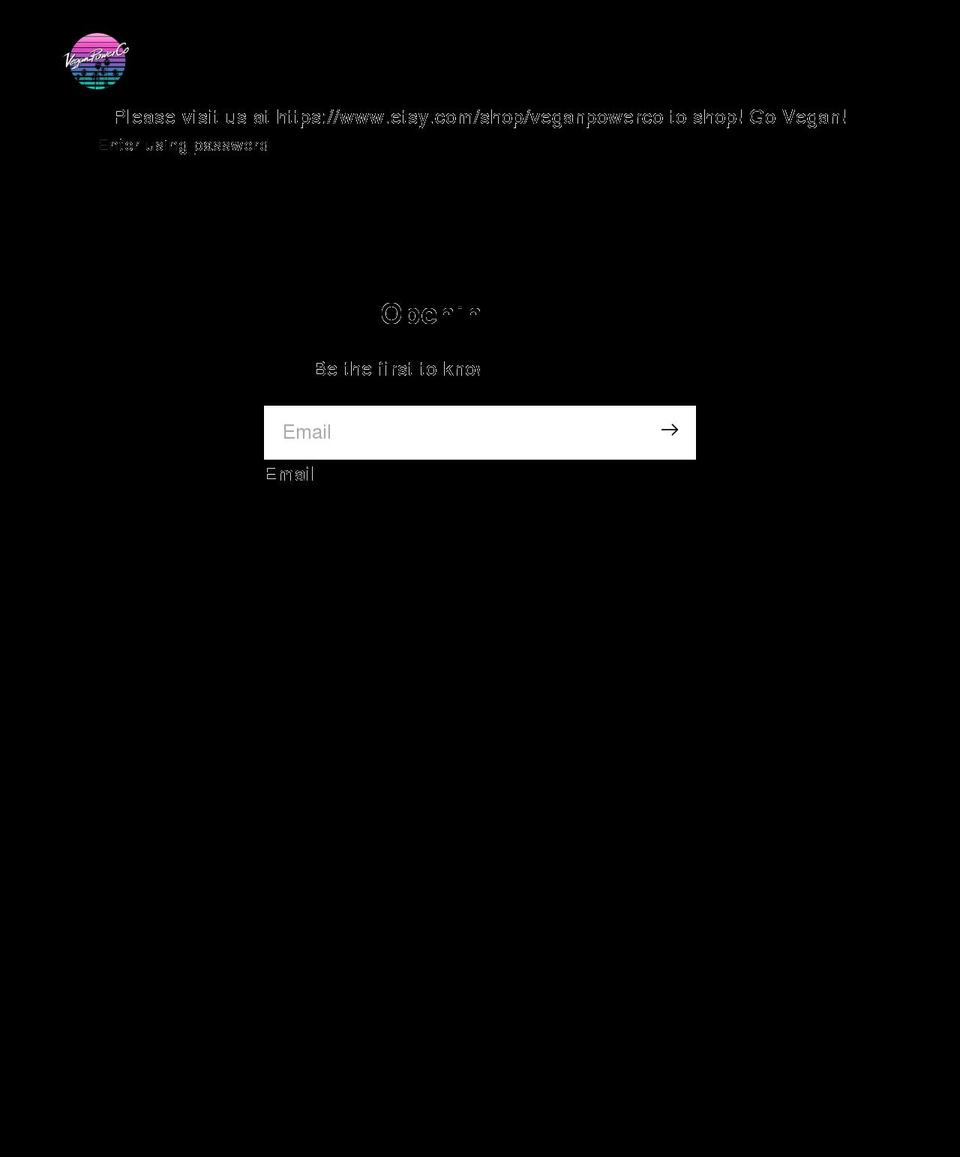 veganpowerco.com shopify website screenshot
