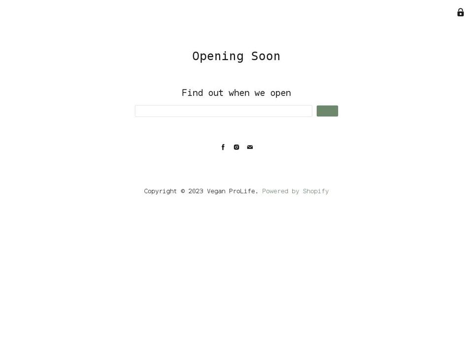 veganprolife.com shopify website screenshot