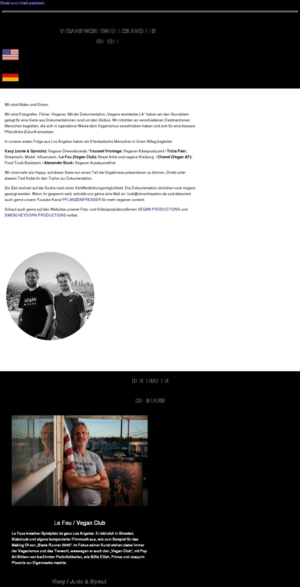 vegans-worldwide.com — Shopify storefront screenshot