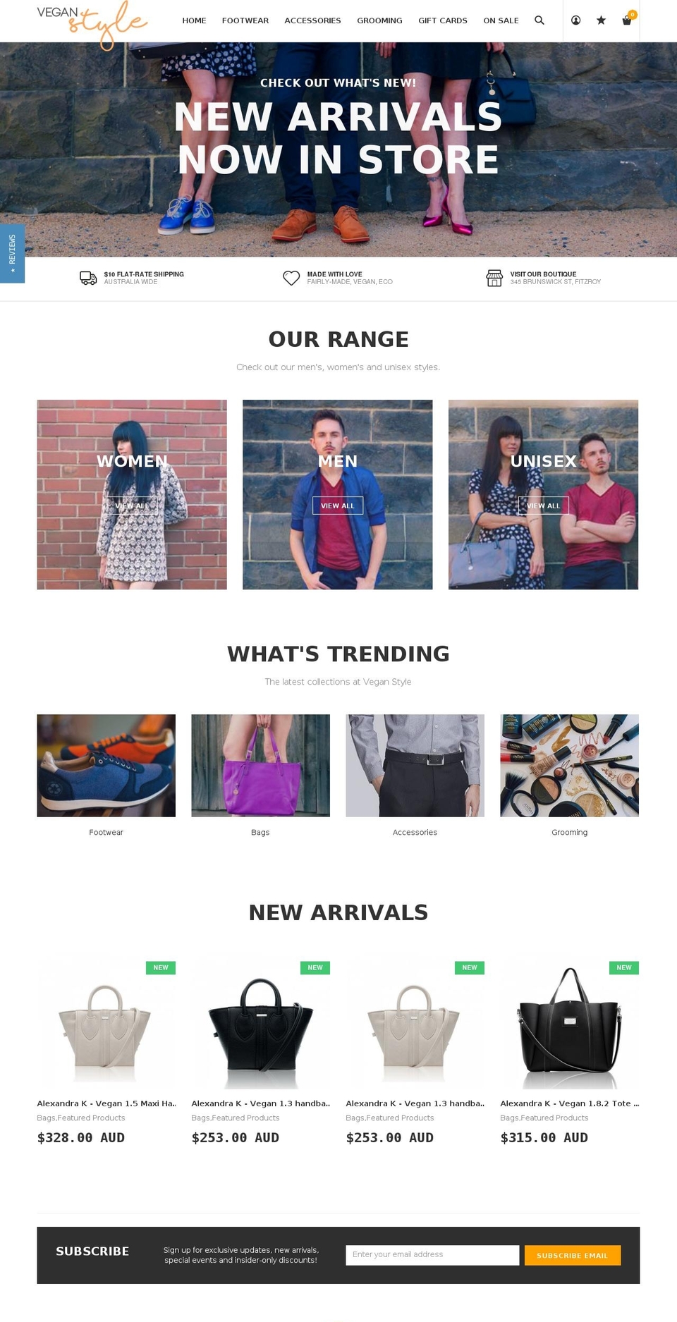 veganstyle.com.au shopify website screenshot