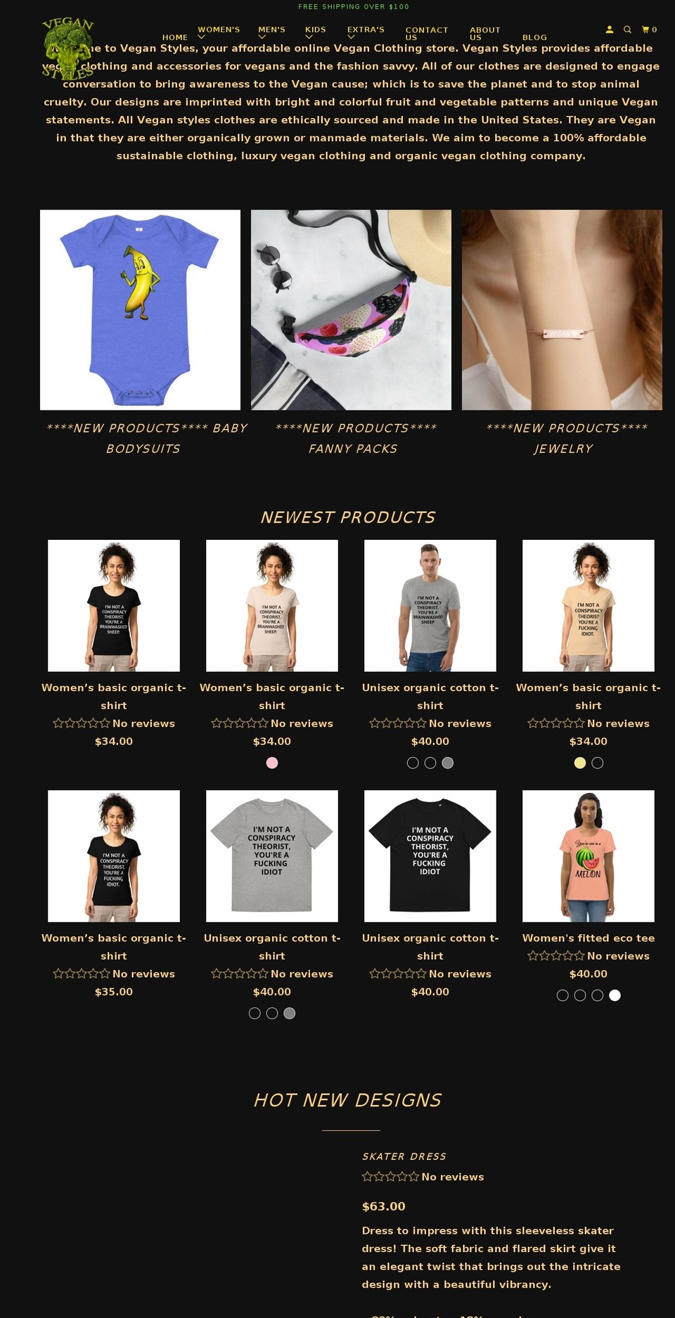 veganstyles.store shopify website screenshot