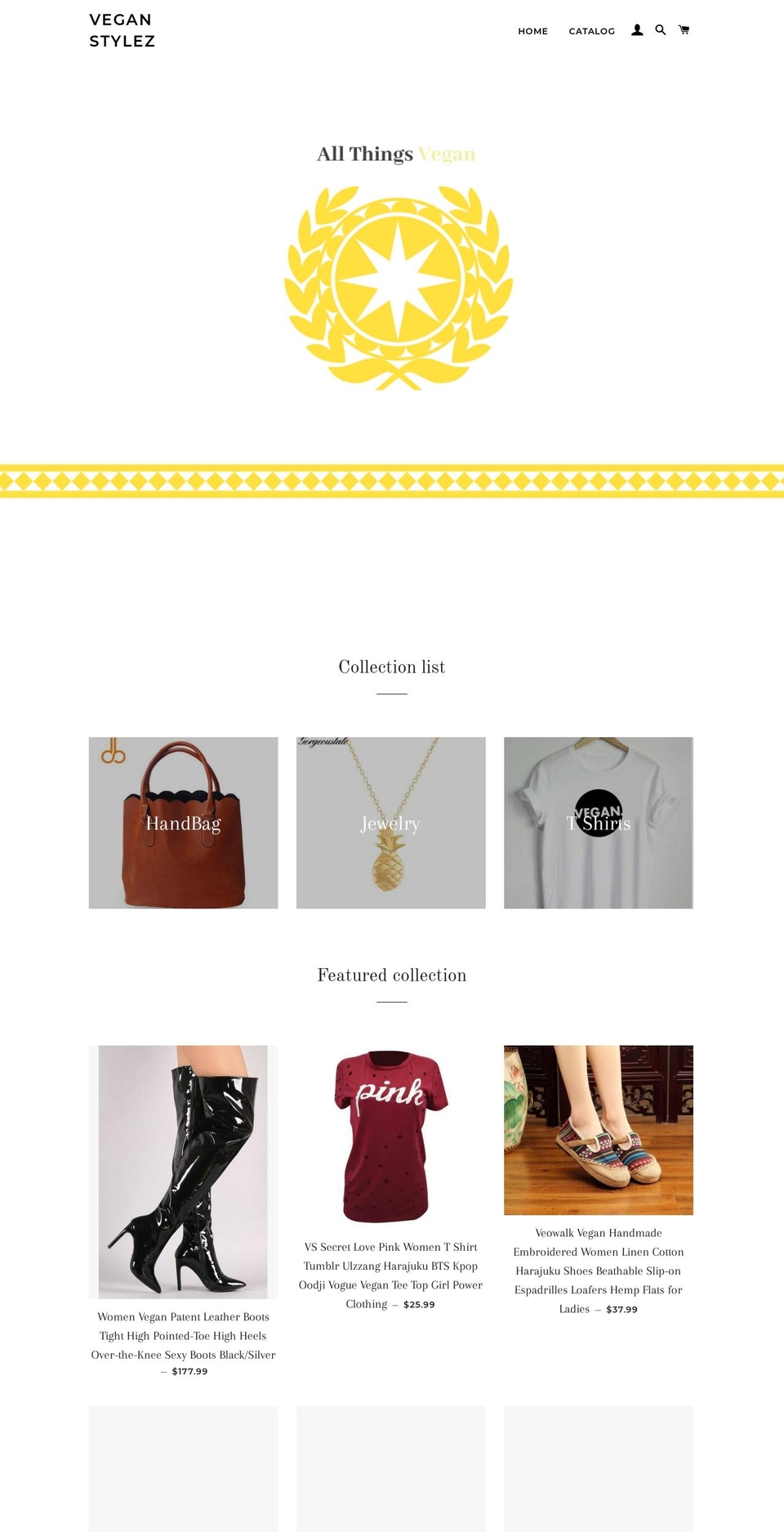 veganstylez.com shopify website screenshot