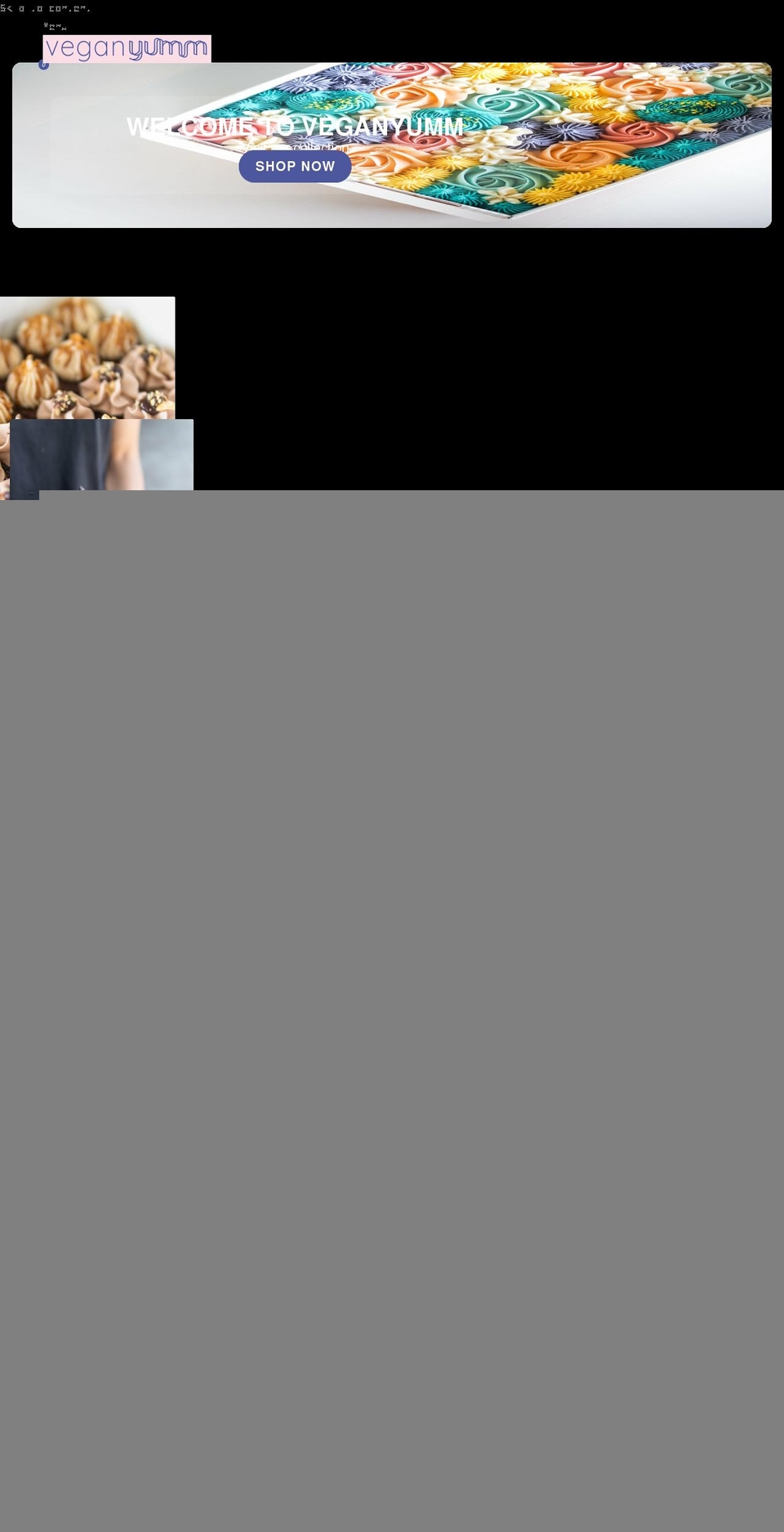 veganyummbakehouse.com.au shopify website screenshot