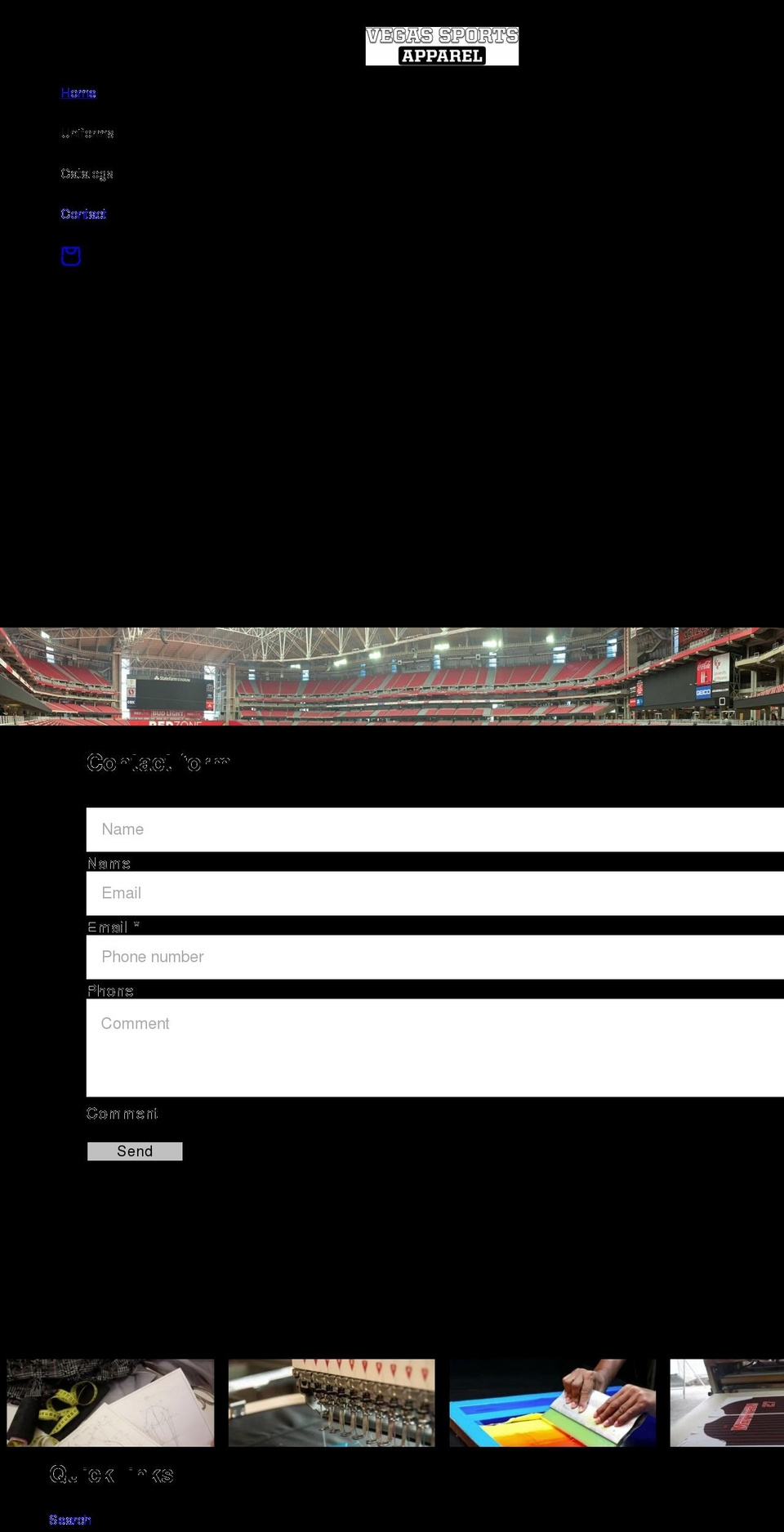 vegassportsapparel.com shopify website screenshot