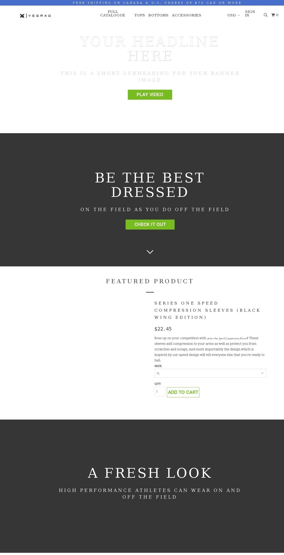 vegaxo.com shopify website screenshot