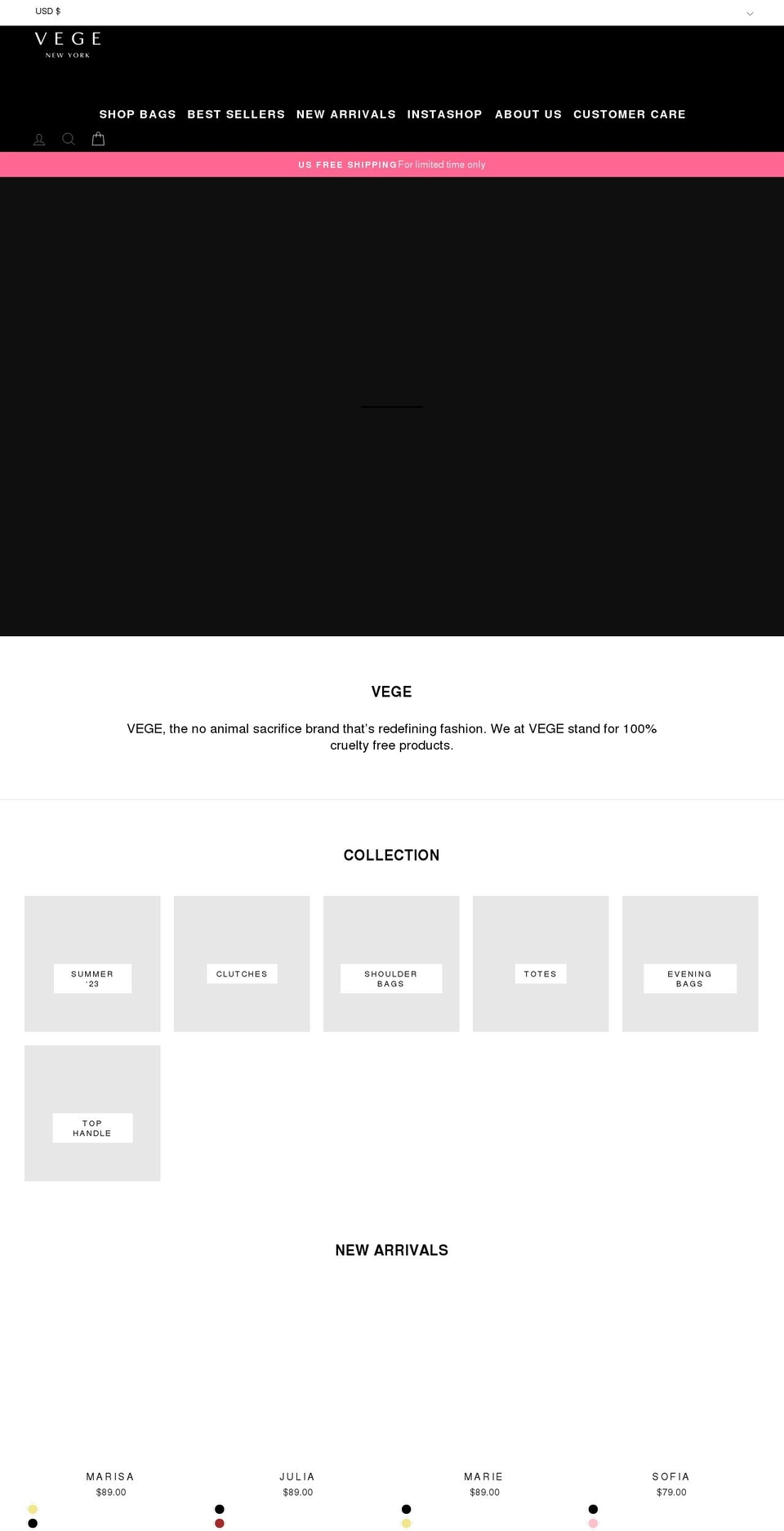 vegelabel.com shopify website screenshot