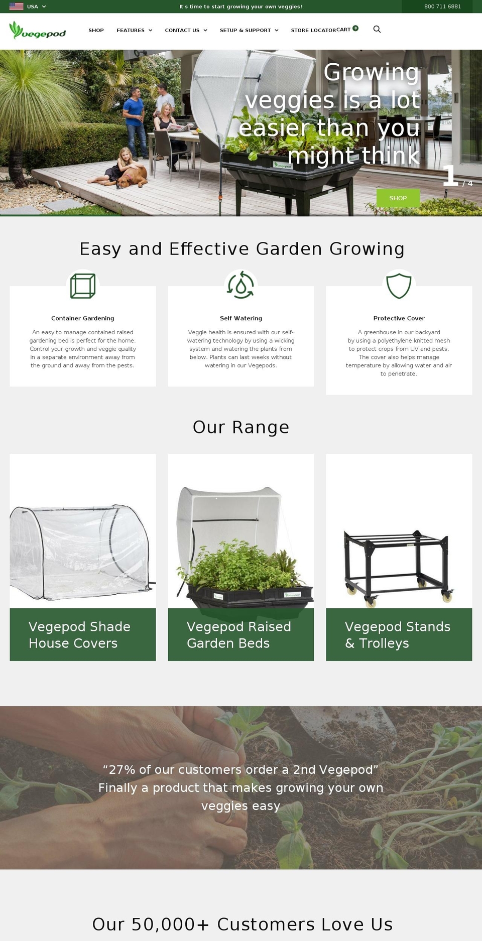 ER-LIVE Shopify theme site example vegepod.com