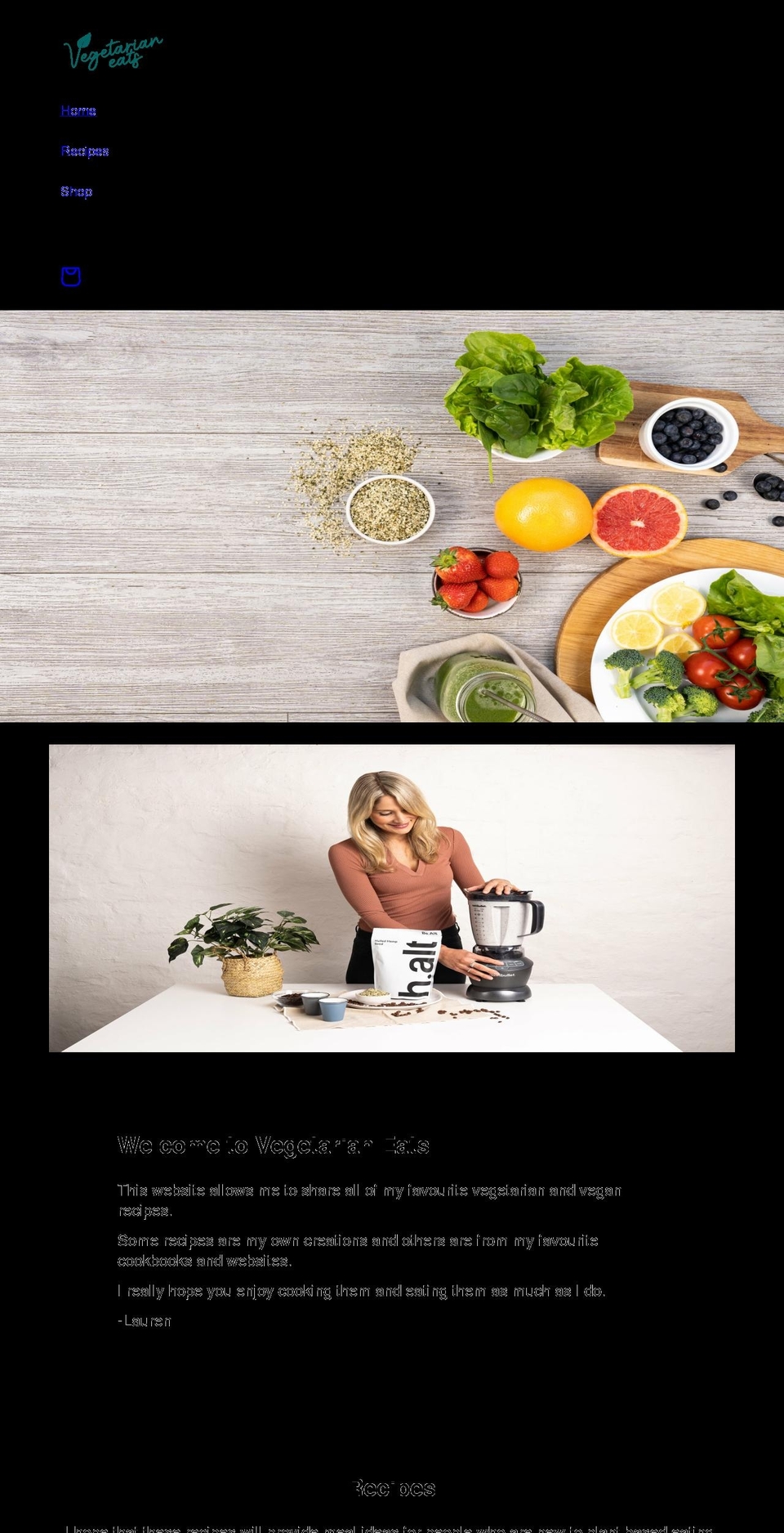 vegetarianeats.com.au shopify website screenshot