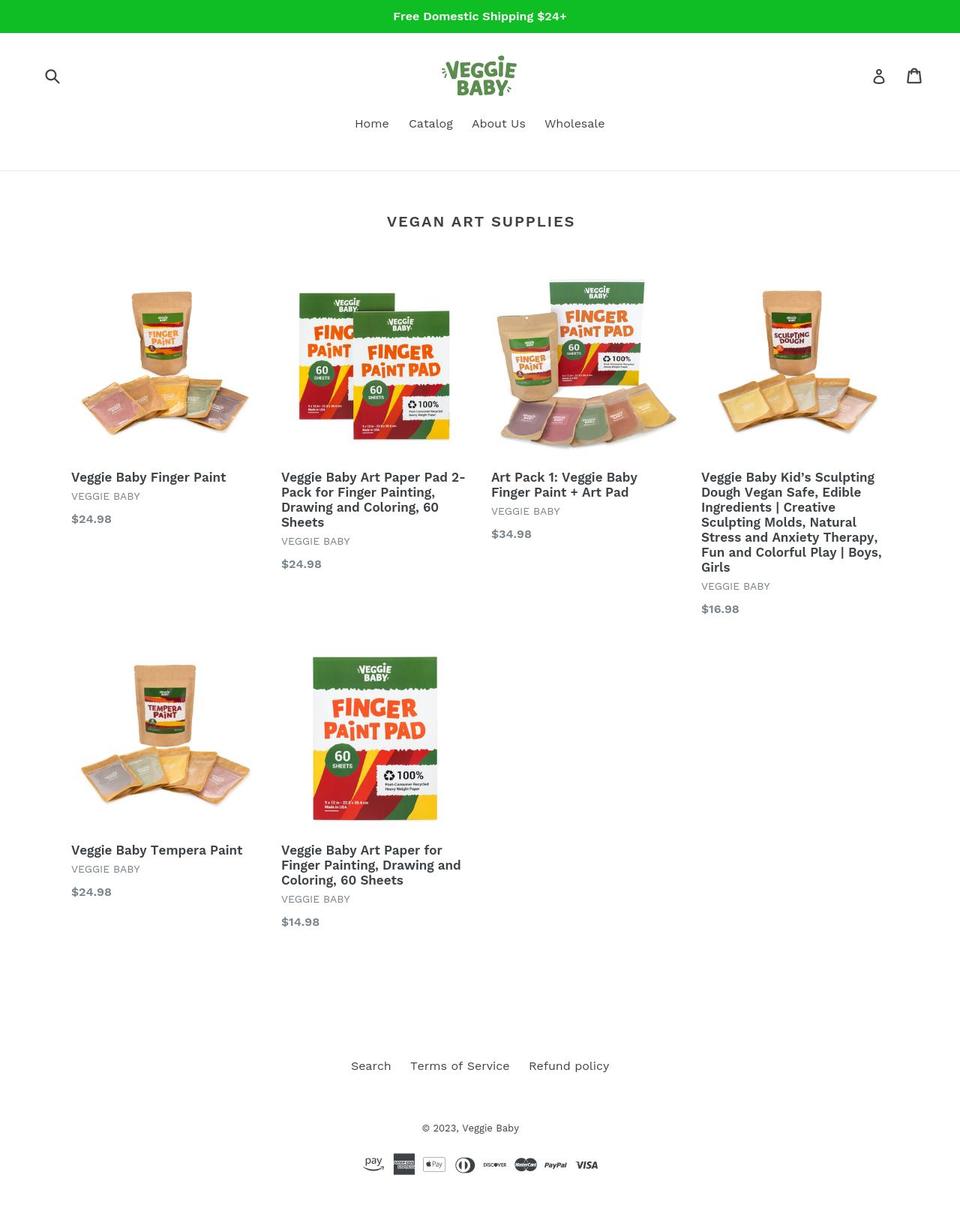veggiebaby.com shopify website screenshot