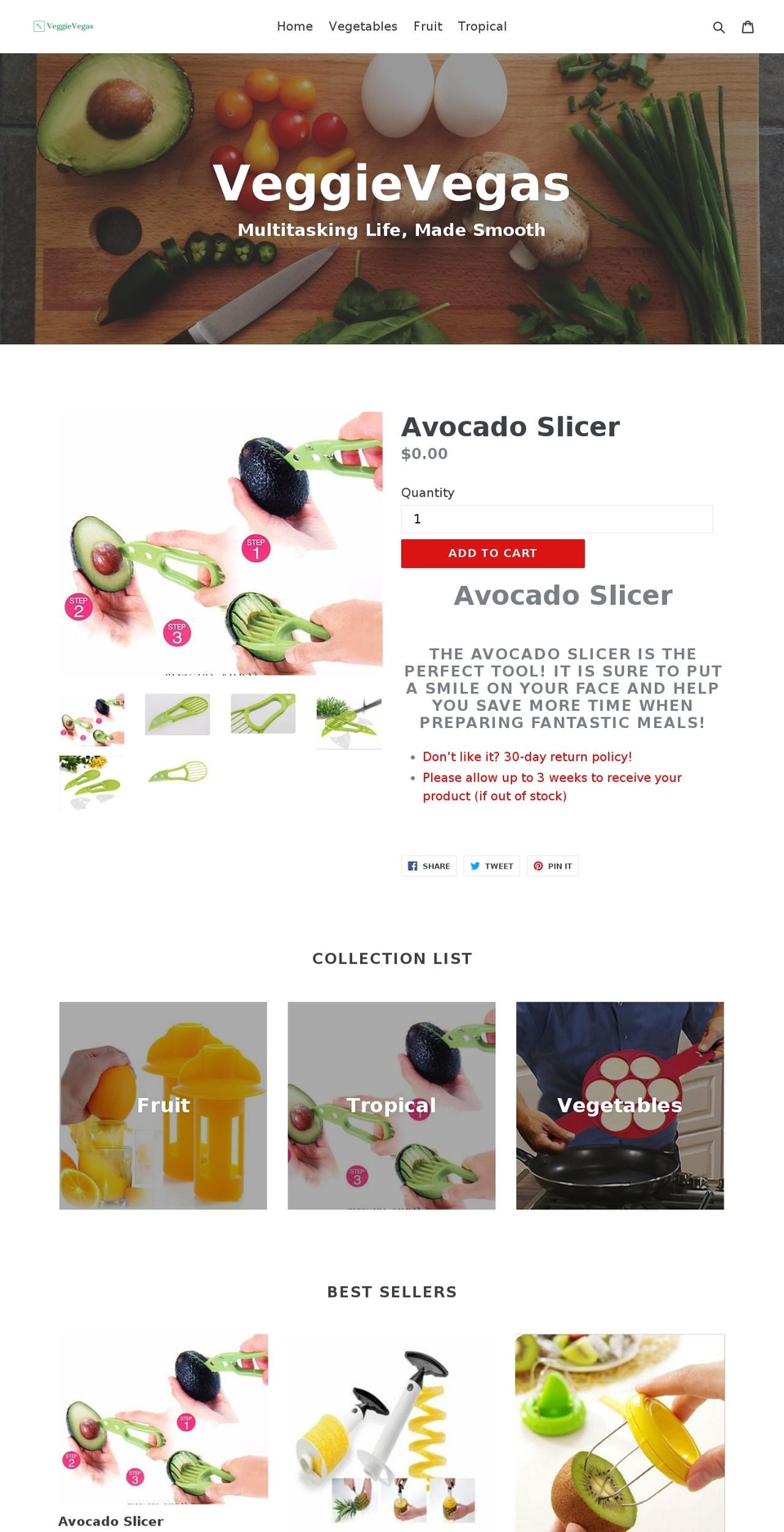 veggievegas.net shopify website screenshot