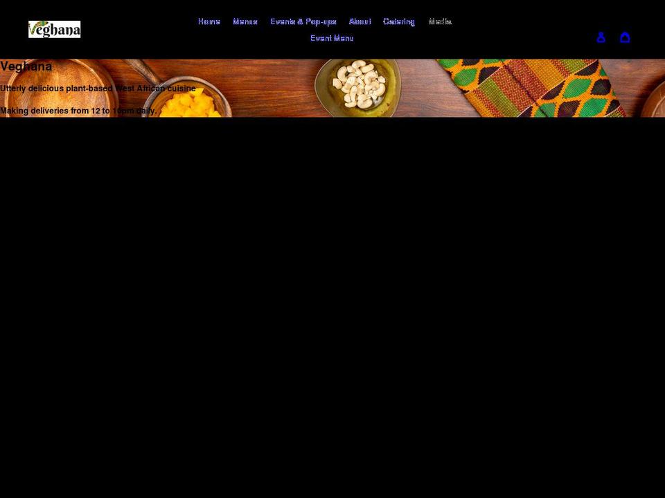 veghana.life shopify website screenshot