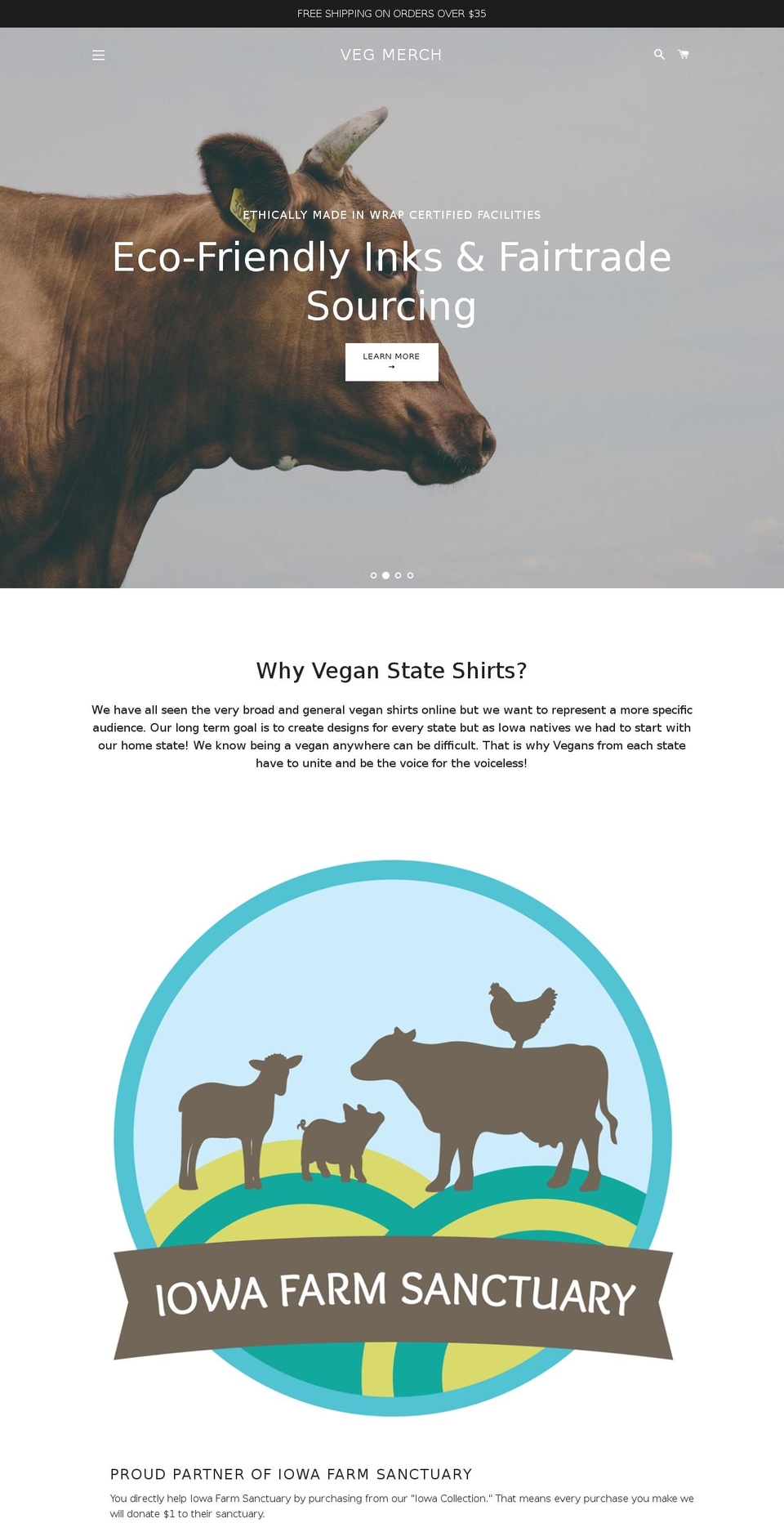 vegmerch.com — Shopify storefront screenshot
