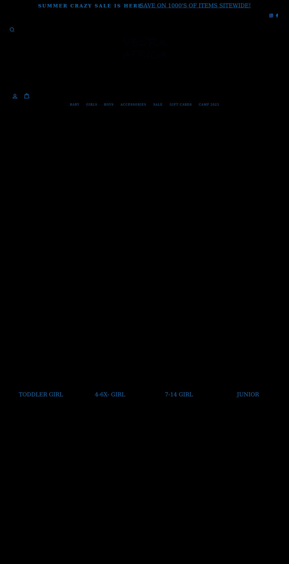 vegraafrica.com shopify website screenshot