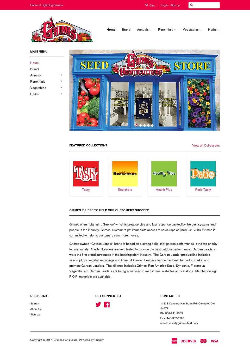 vegseedstore.com shopify website screenshot