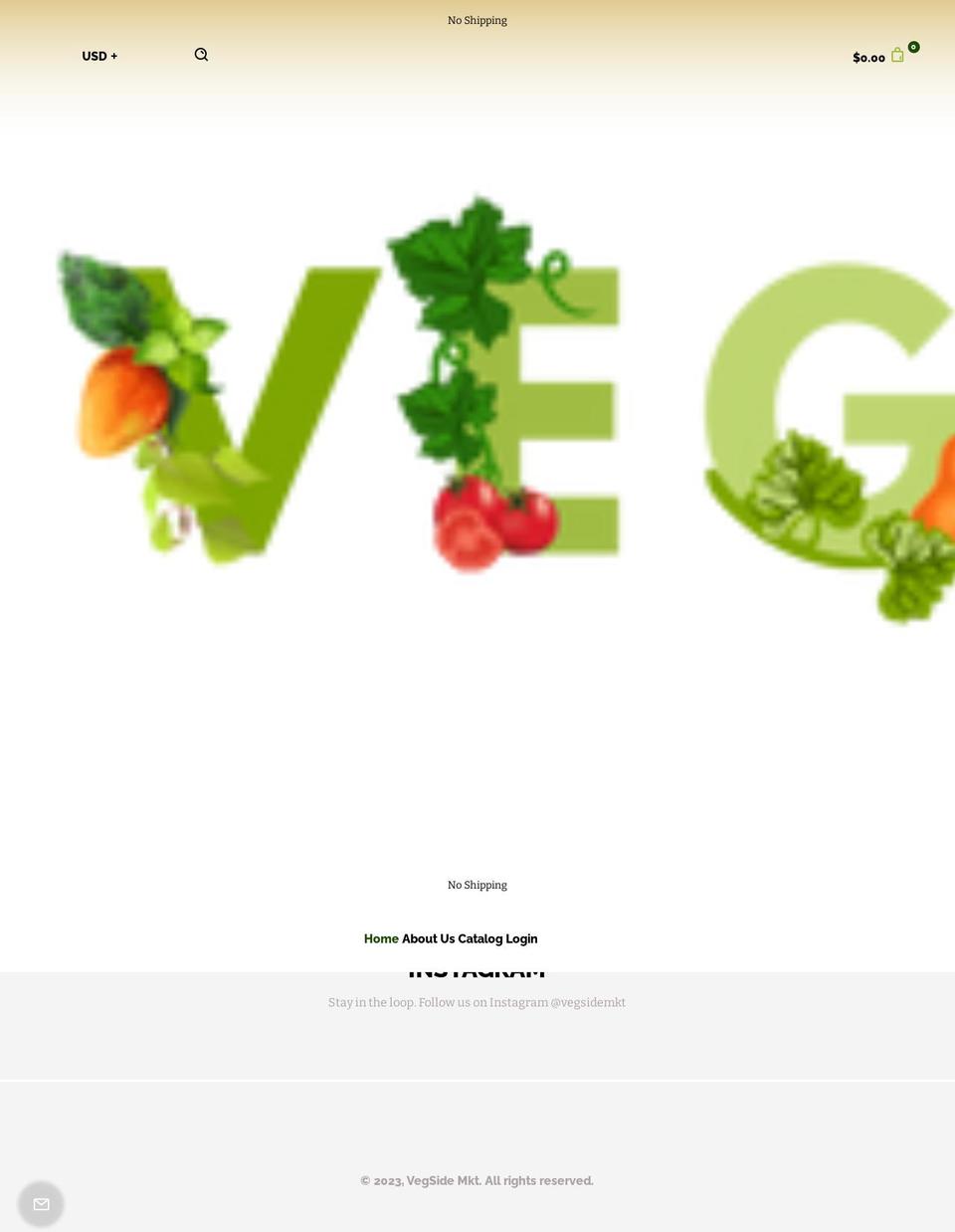 vegsidemkt.com — Shopify storefront screenshot