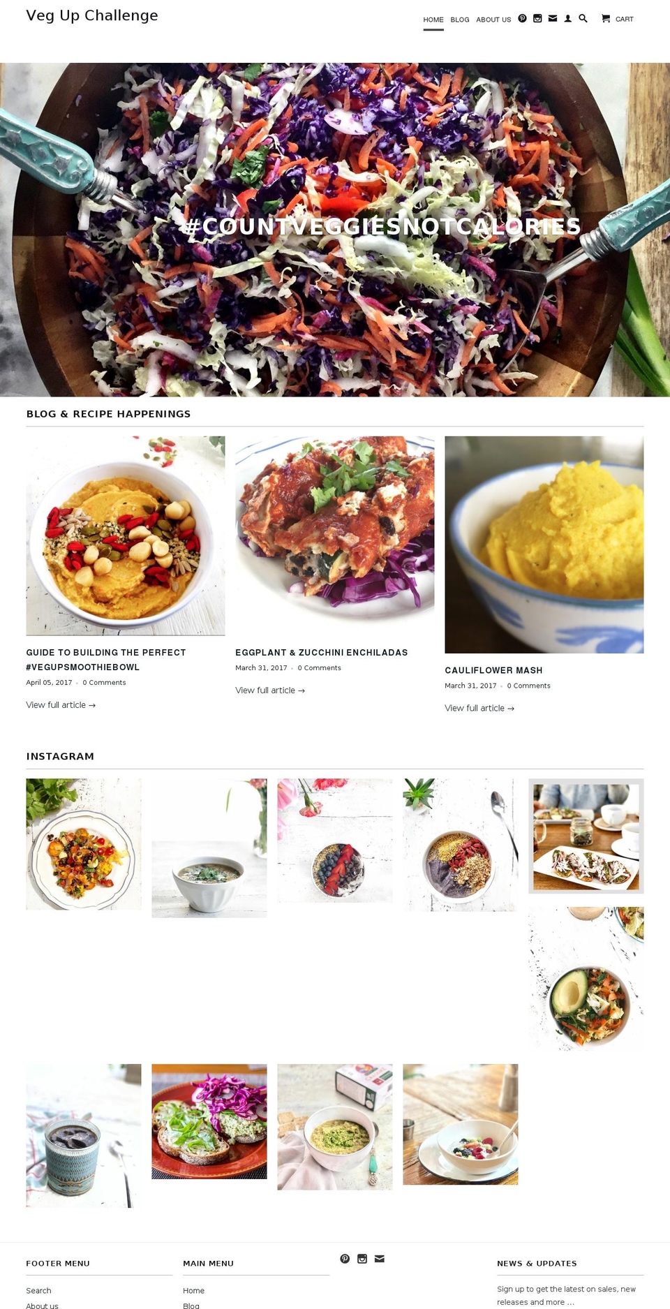 vegupchallenge.com — Shopify storefront screenshot