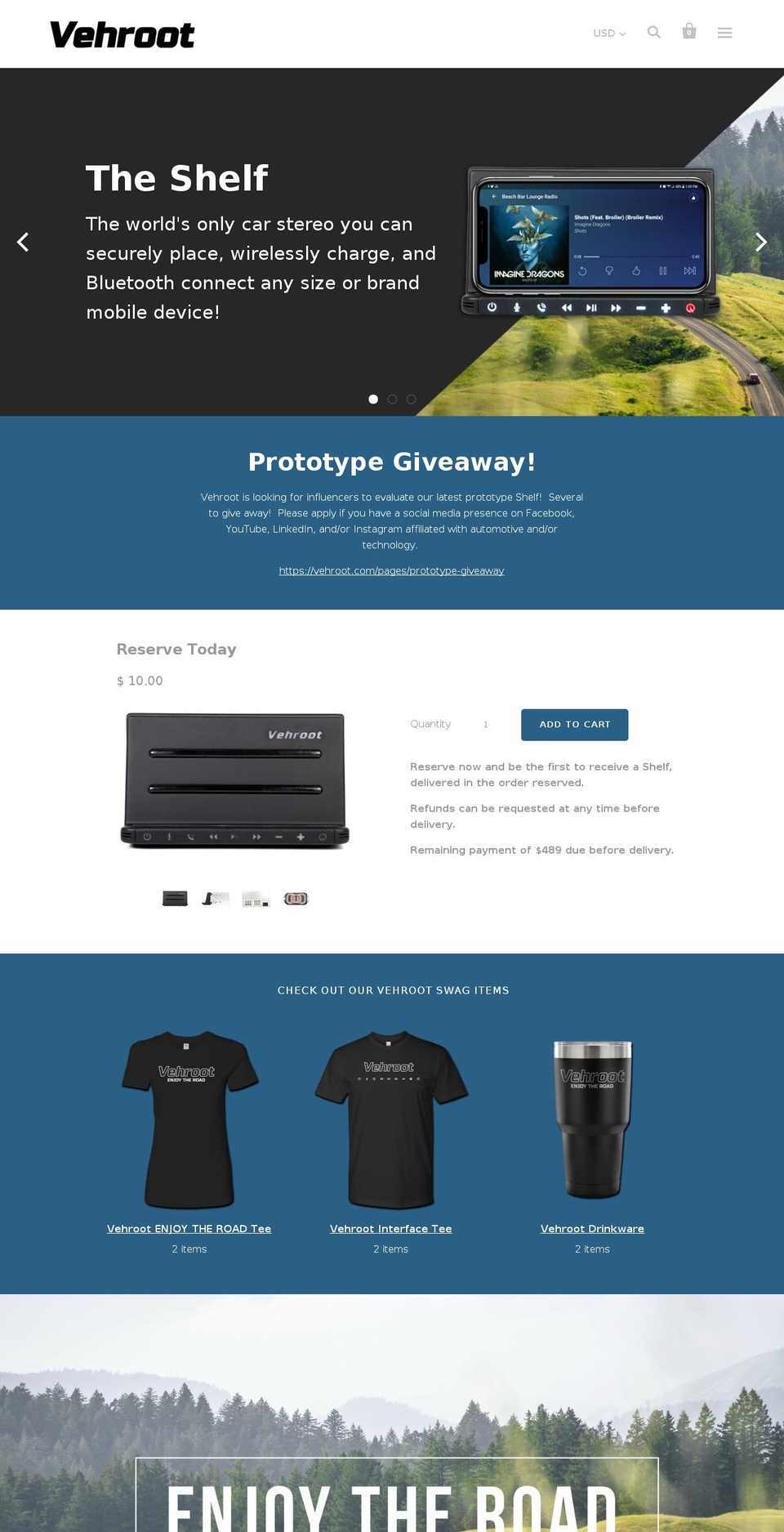 vehroot.com — Shopify storefront screenshot