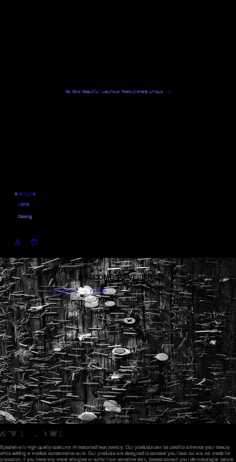 veiilin.com shopify website screenshot