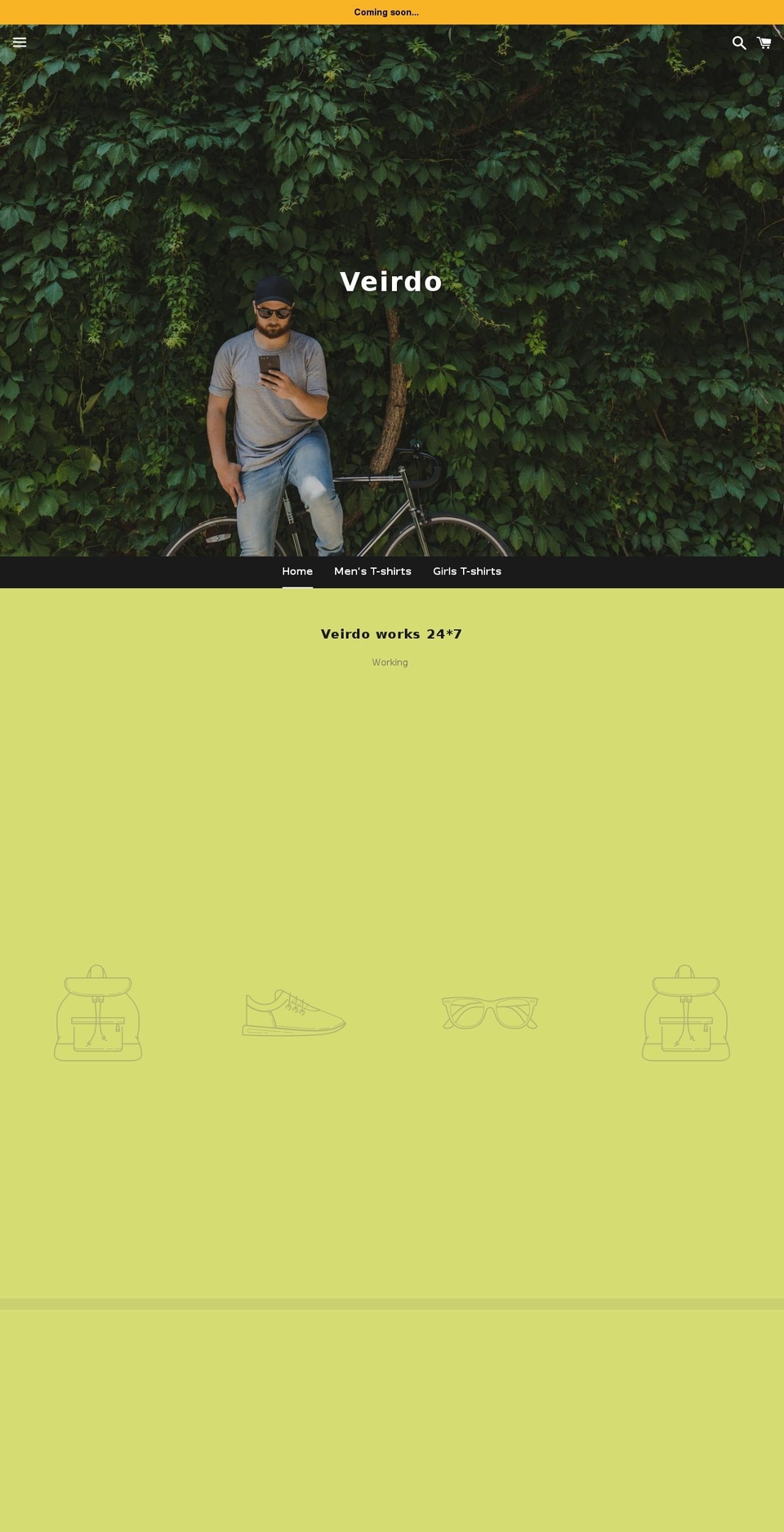 veirdo.com — Shopify storefront screenshot