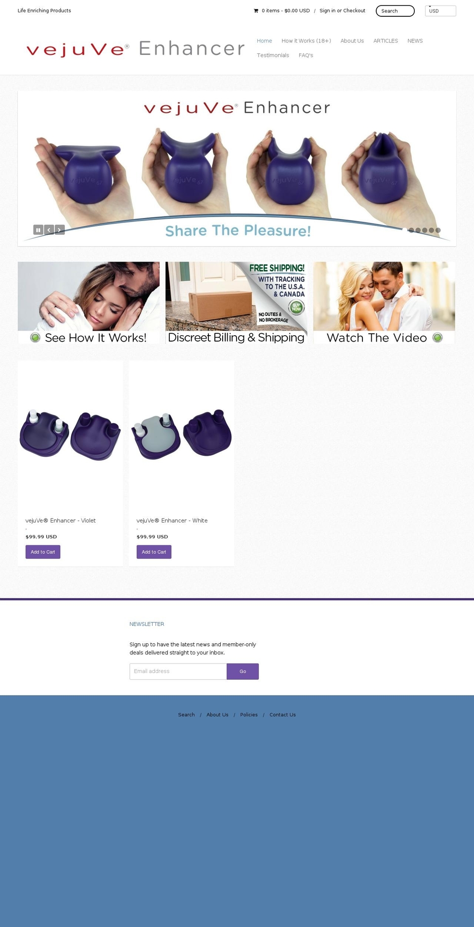 vejuve.com shopify website screenshot