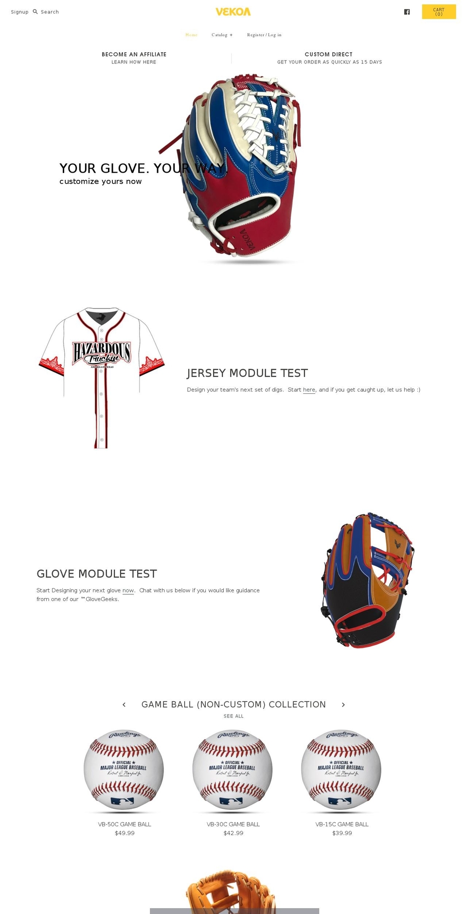 vekoa.com — Shopify storefront screenshot