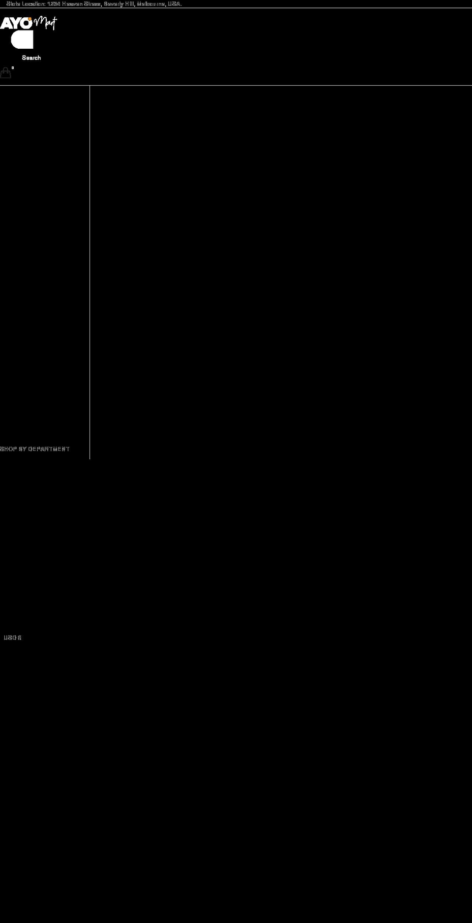 velademo-ayo.myshopify.com shopify website screenshot
