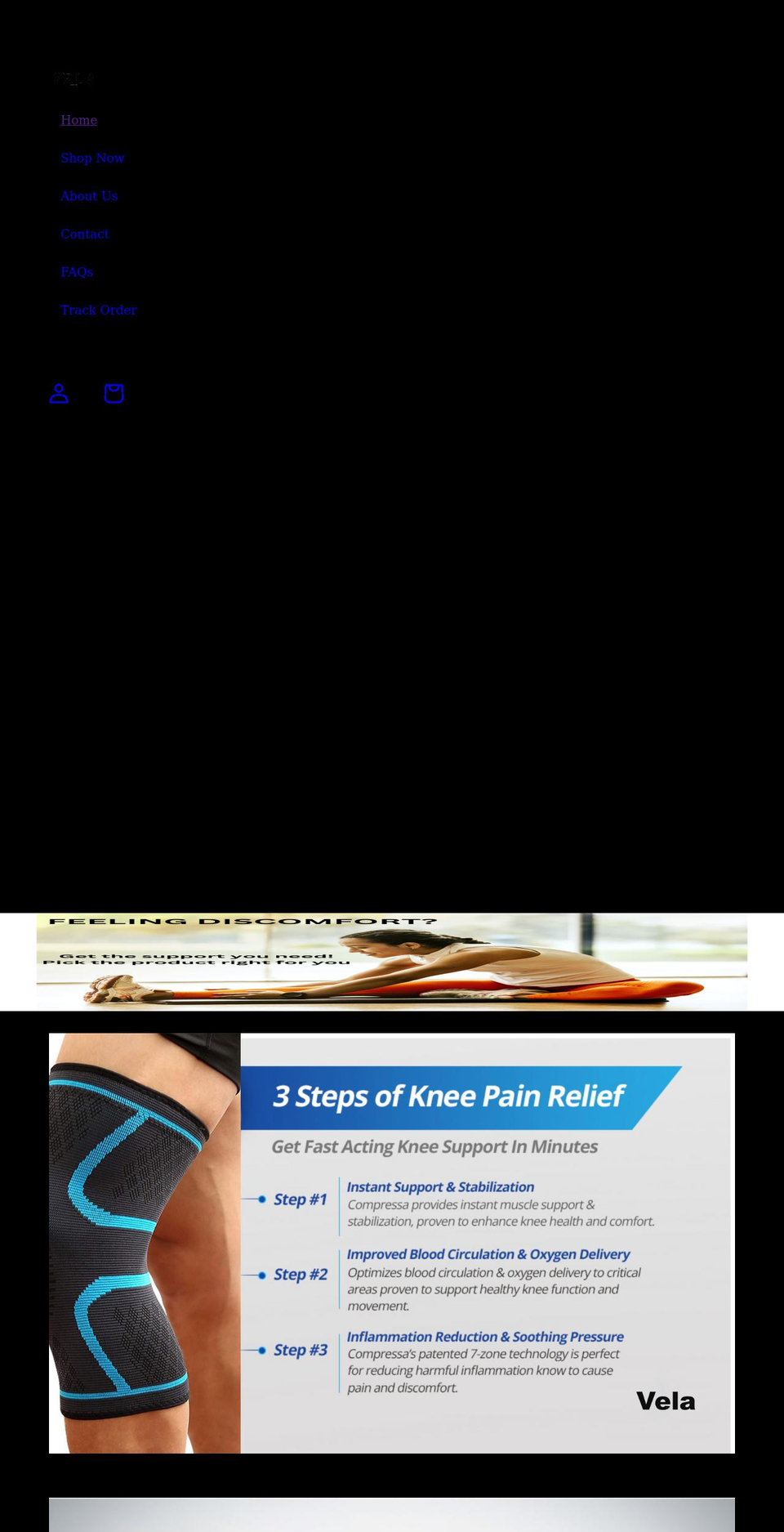 velaexpress.com shopify website screenshot