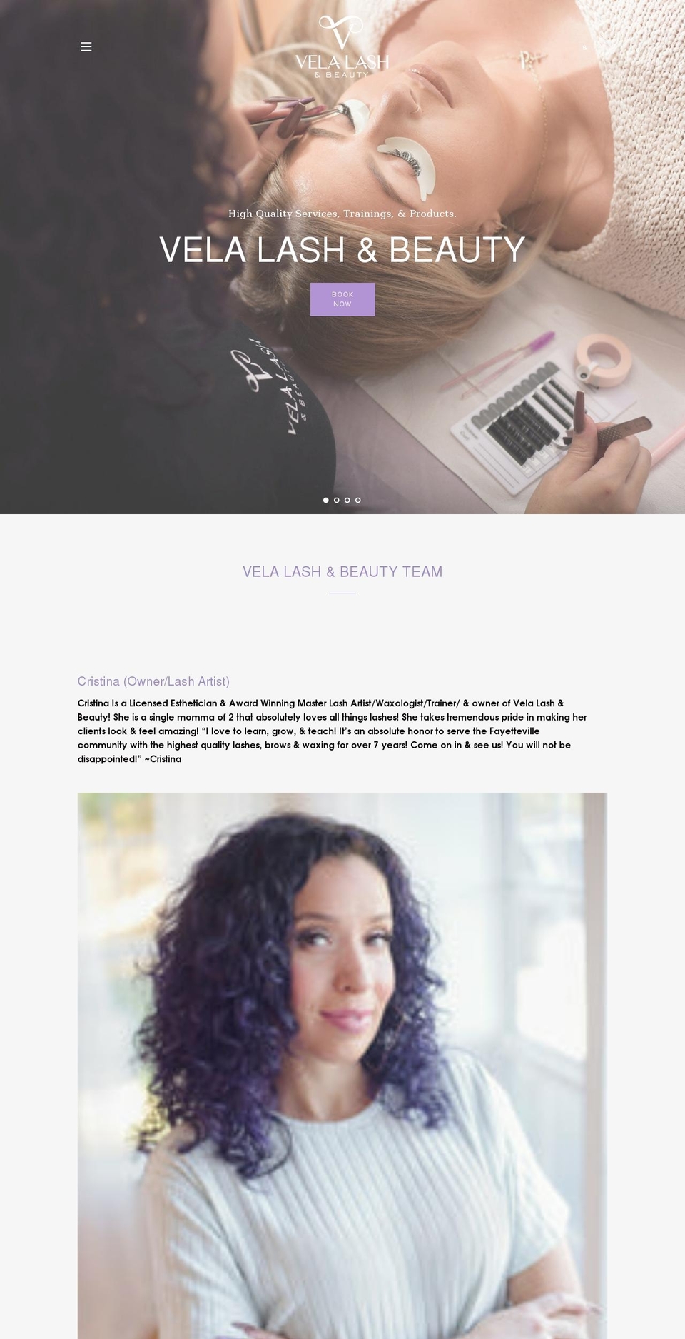 velalashandbeauty.com shopify website screenshot