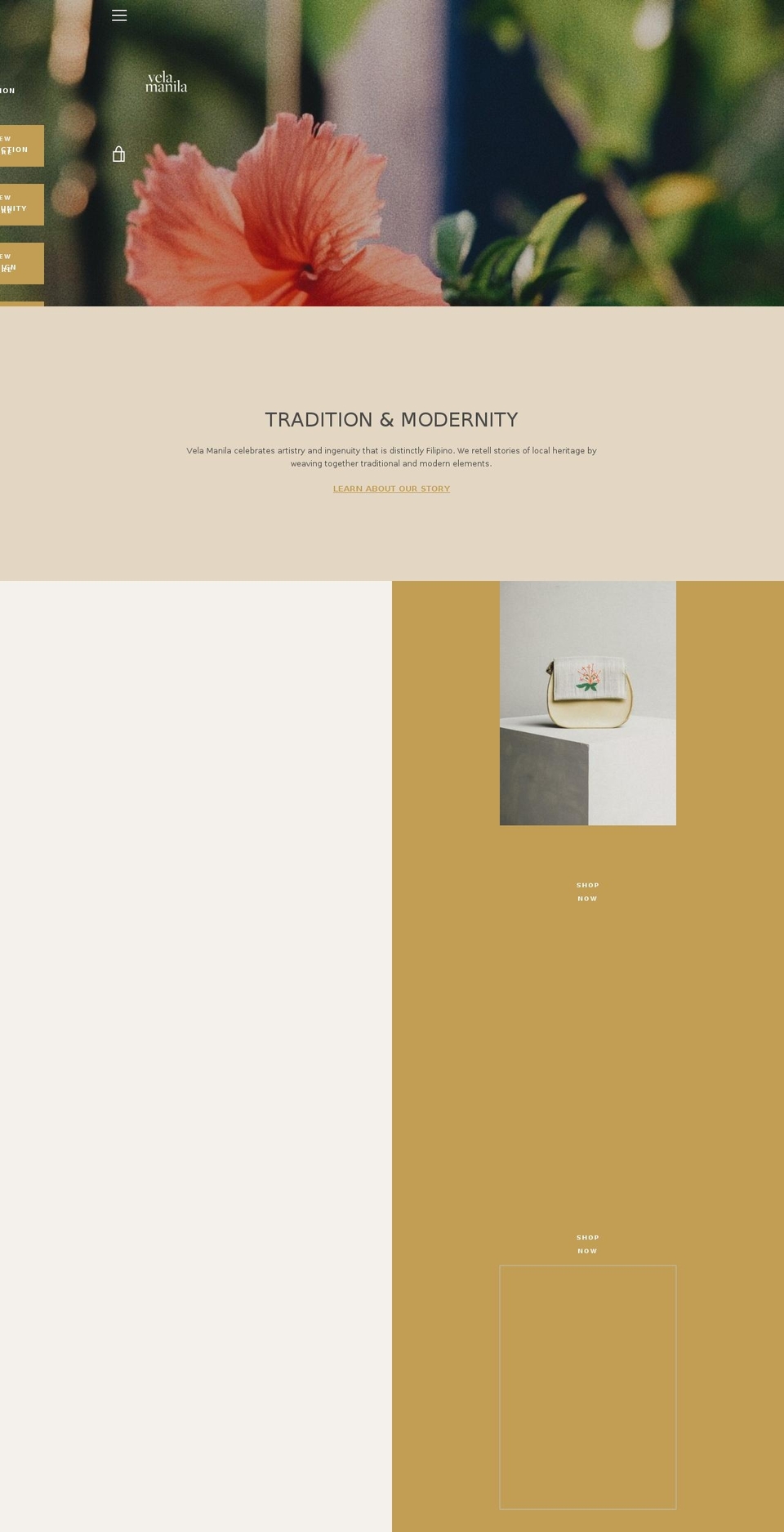 velamanila.com shopify website screenshot