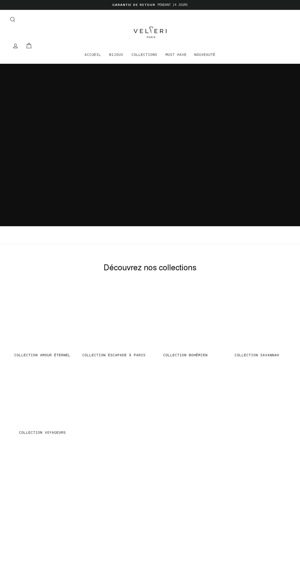 velieriparis.com shopify website screenshot