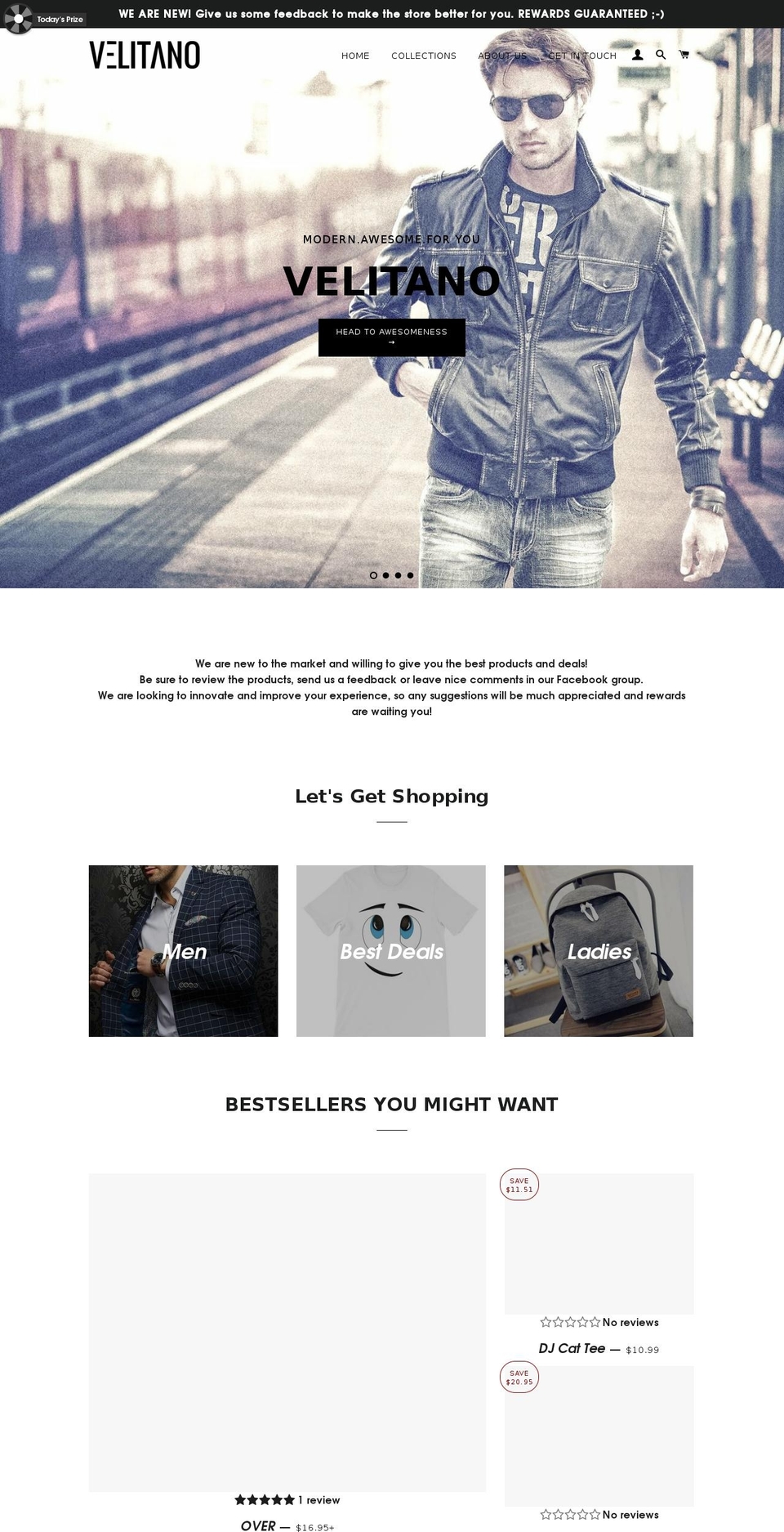 velitano.com — Shopify storefront screenshot