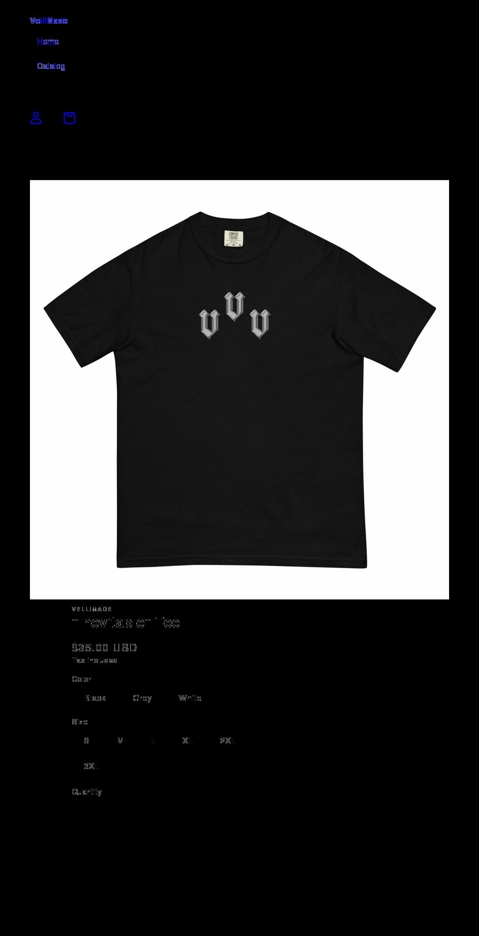 vellimade.com shopify website screenshot
