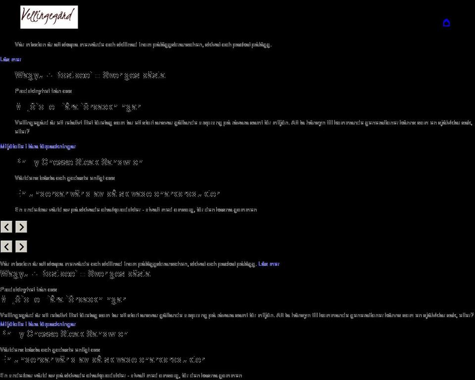 vellingegard.se shopify website screenshot