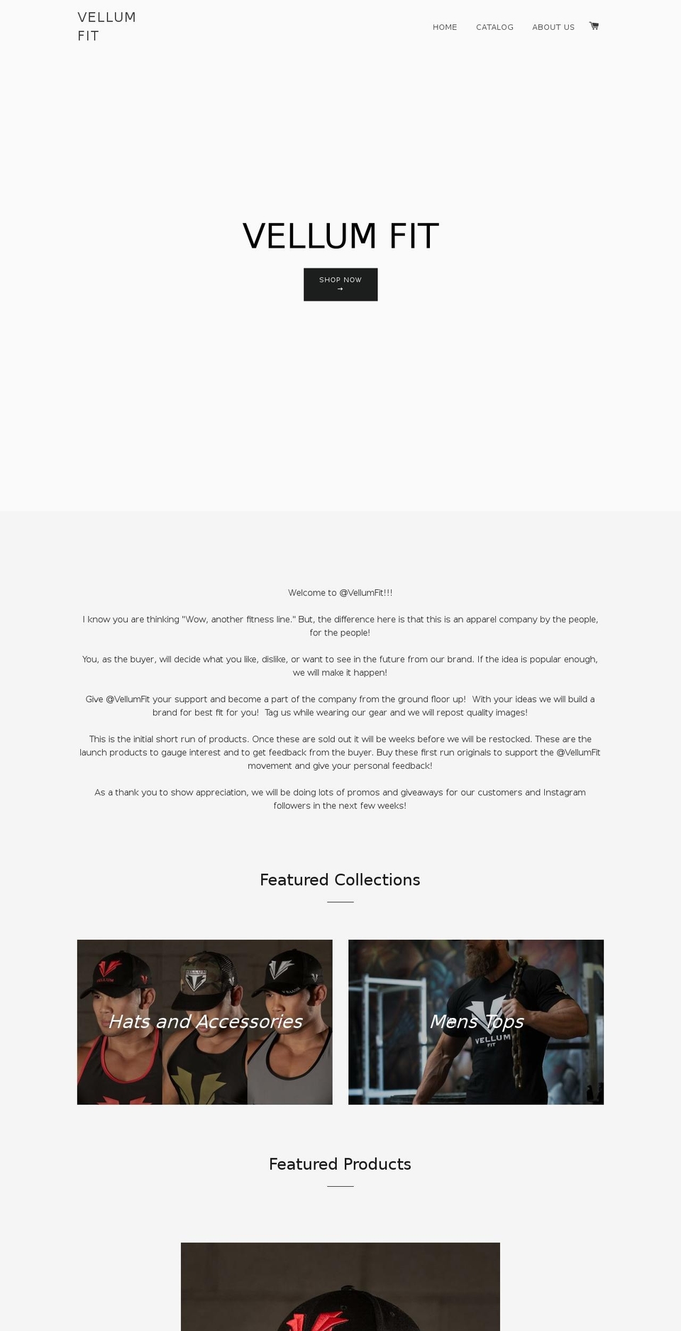 vellumfit.com shopify website screenshot