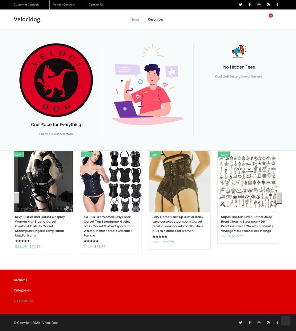 velocidog.com — Shopify storefront screenshot