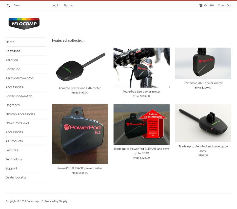 velocomp-llc.myshopify.com shopify website screenshot