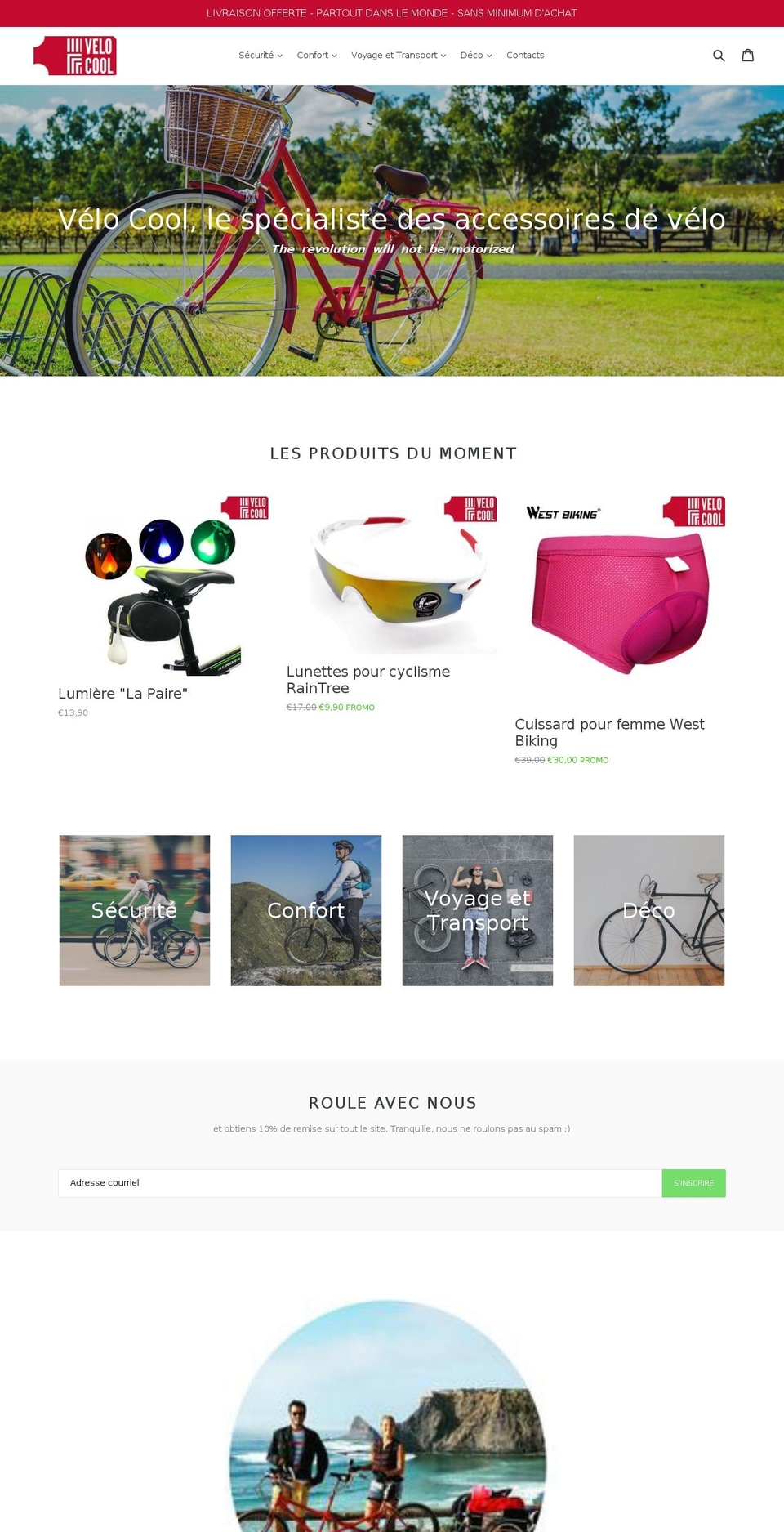 velocool.com — Shopify storefront screenshot