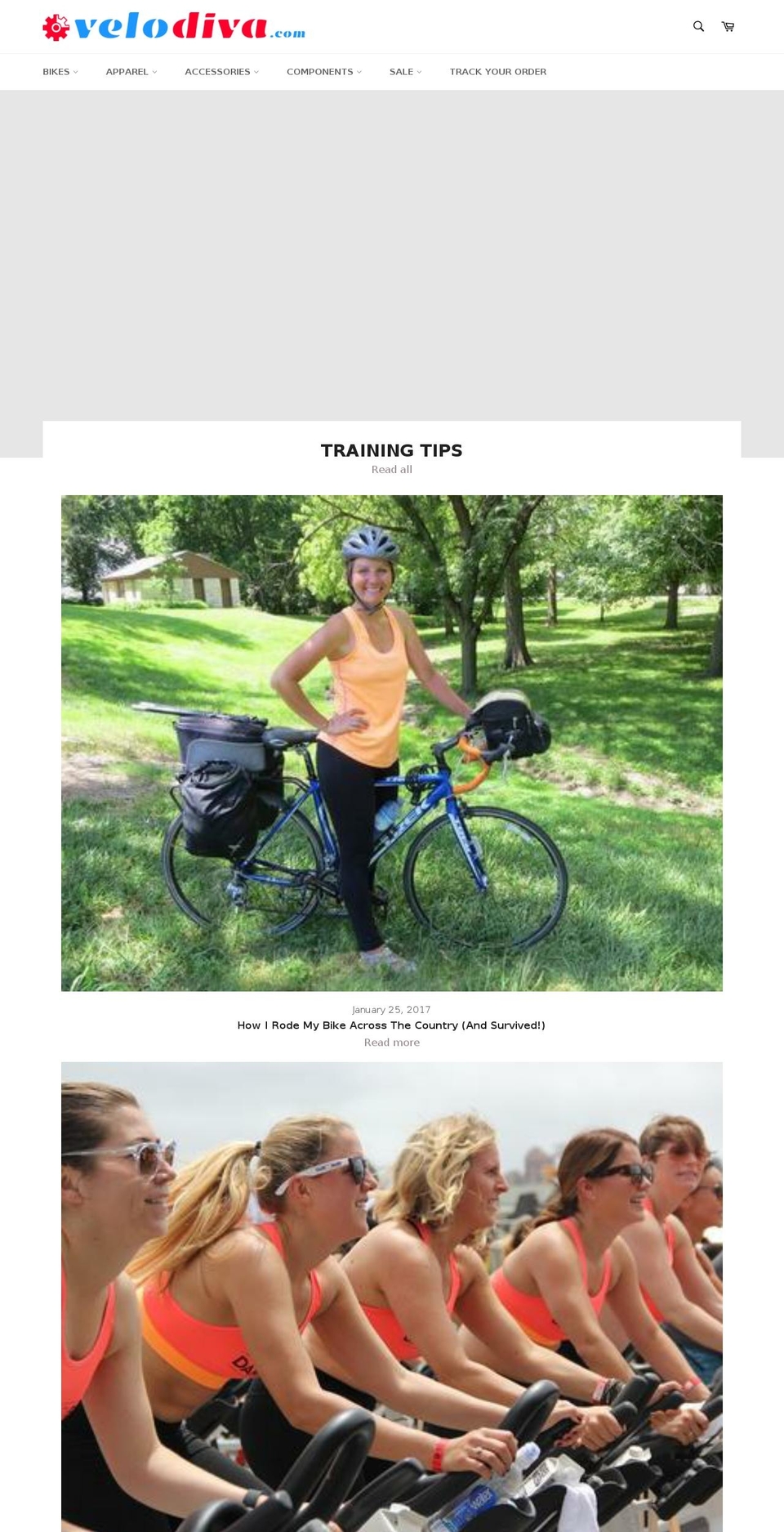 velodiva.com — Shopify storefront screenshot