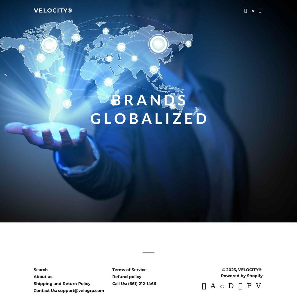 velogrp.com shopify website screenshot